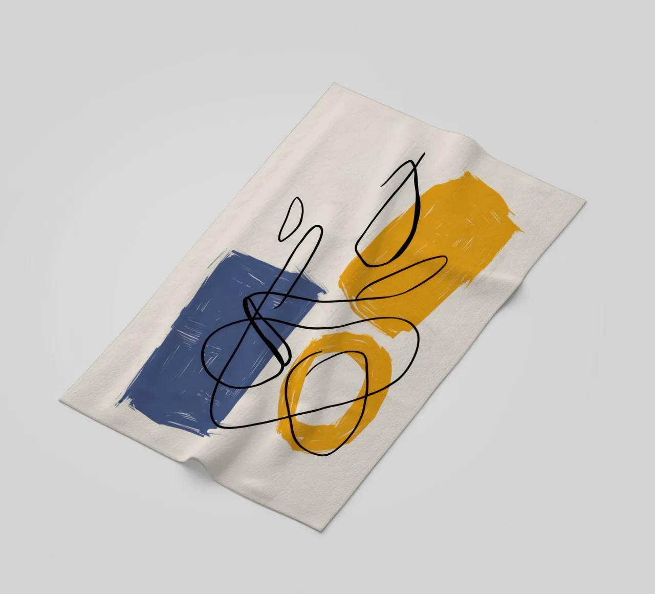 Studio della linea di improvvisazione telo mare da Trace Brush