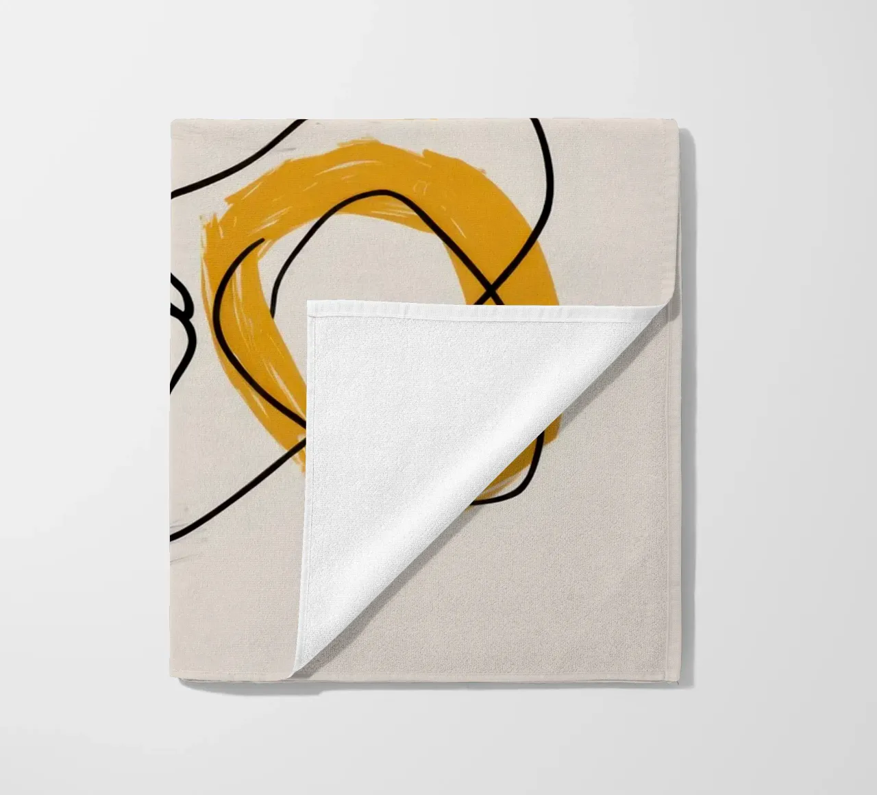 Studio della linea di improvvisazione telo mare da Trace Brush