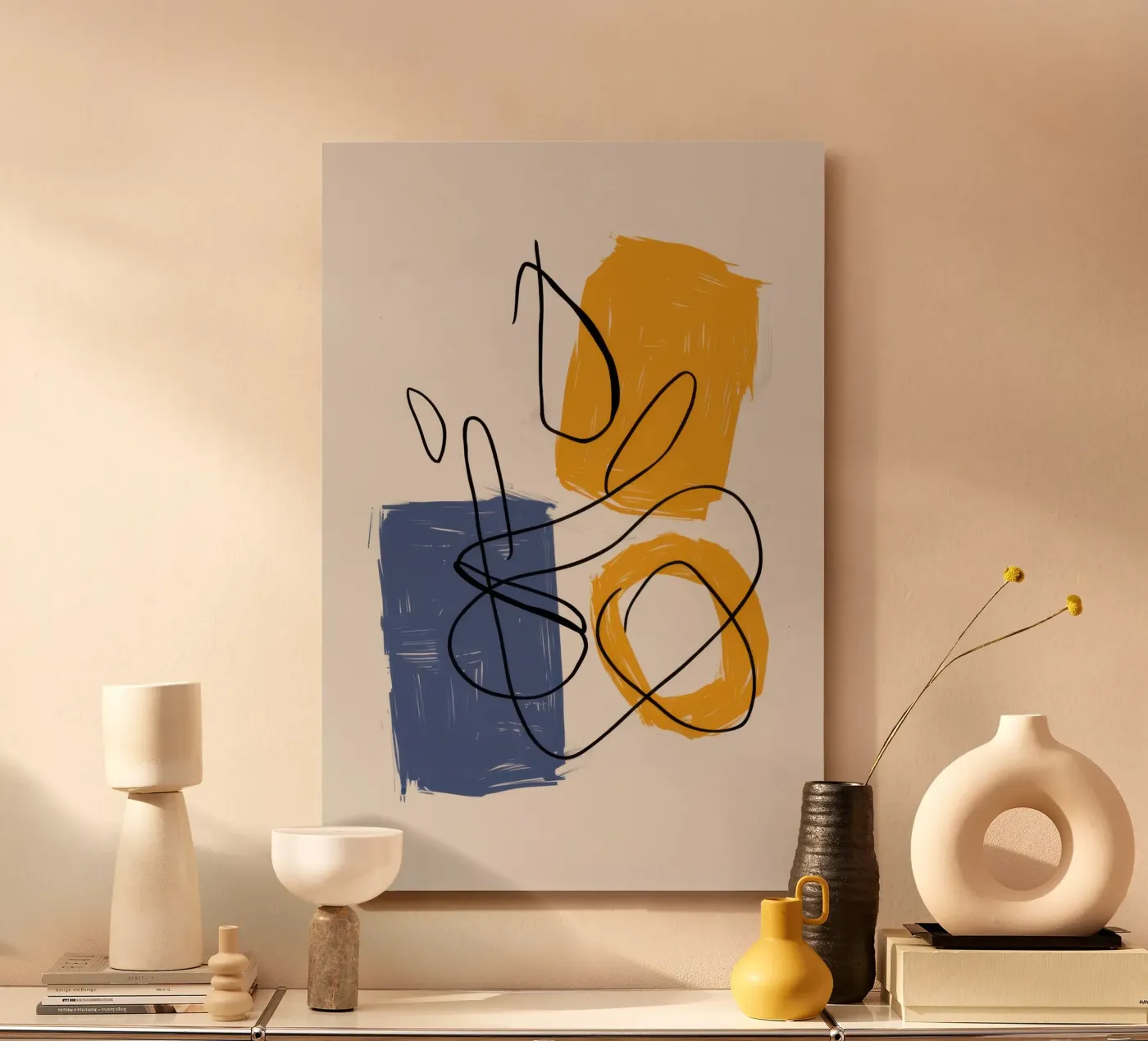 Improvisational Line Study forex plate by Trace Brush