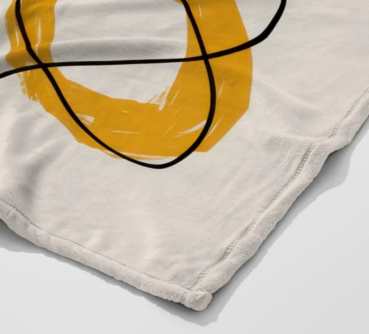 Improvisational Line Study Fleecedecke von Trace Brush