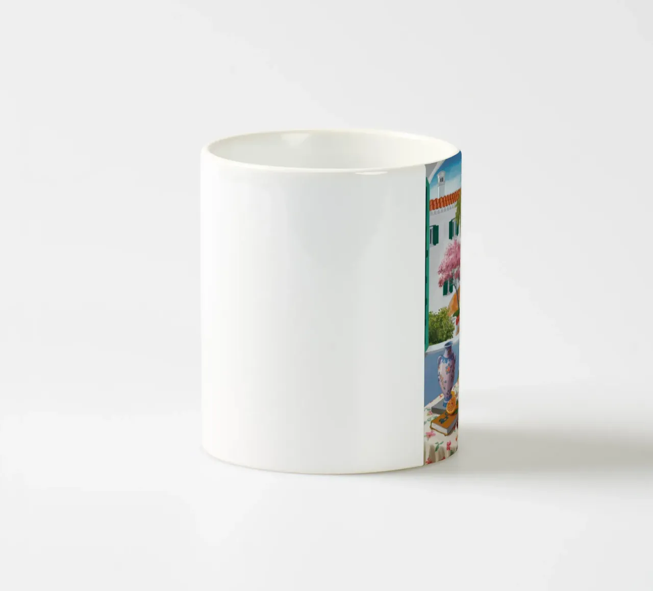 Vue de la fenêtre toscane mug en céramique de Mark Solaria