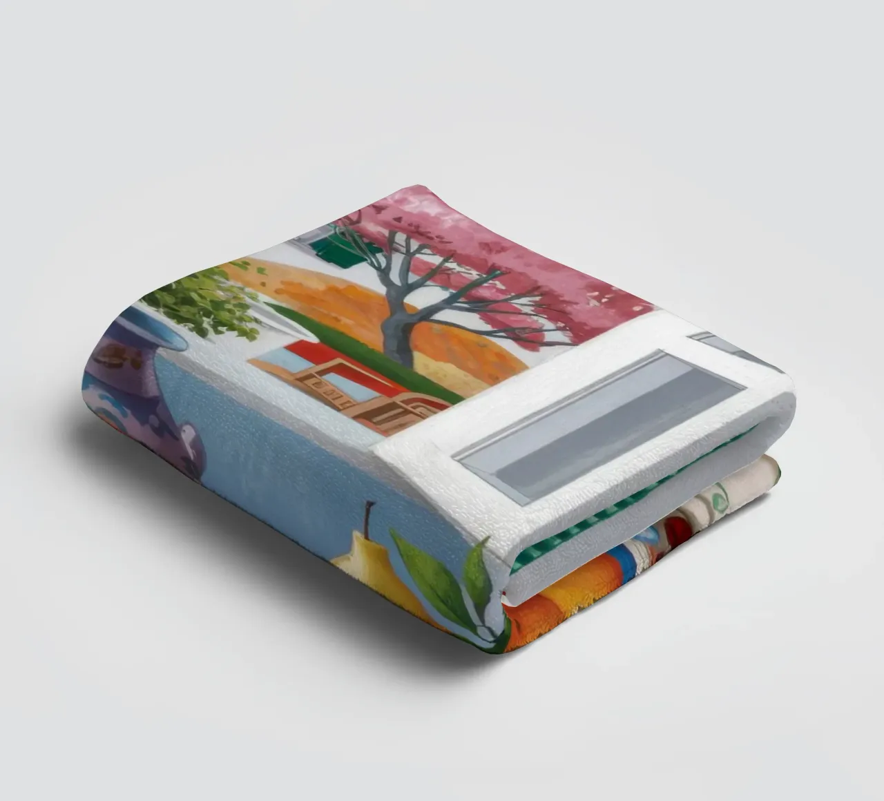 Tuscan Window View towel by Mark Solaria
