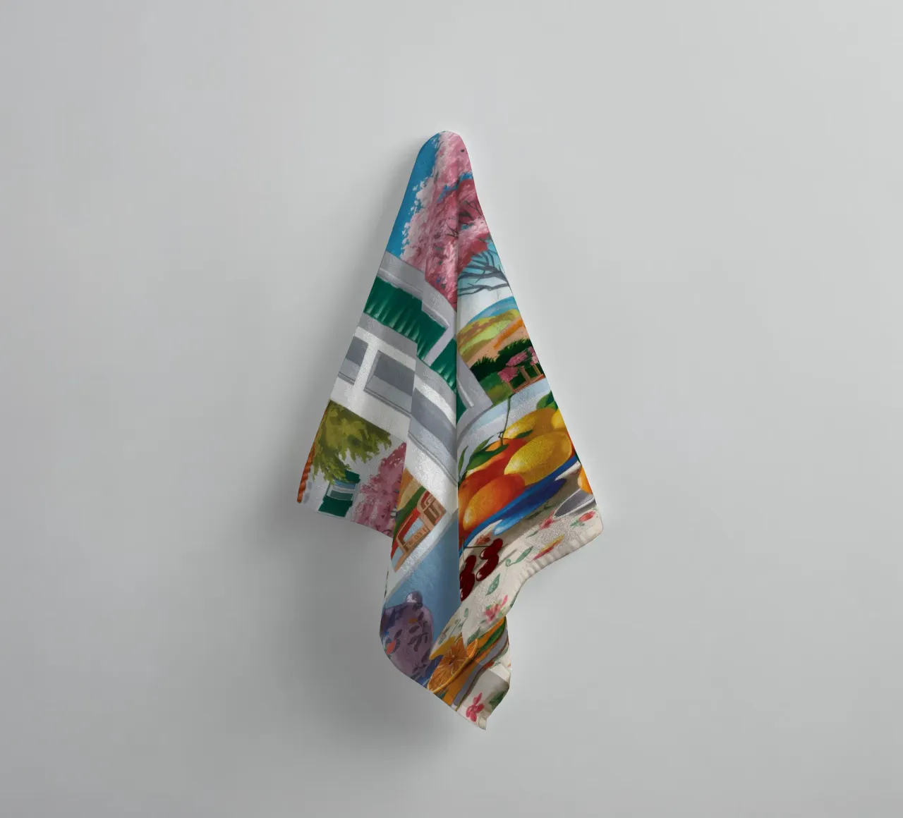 Tuscan Window View towel by Mark Solaria
