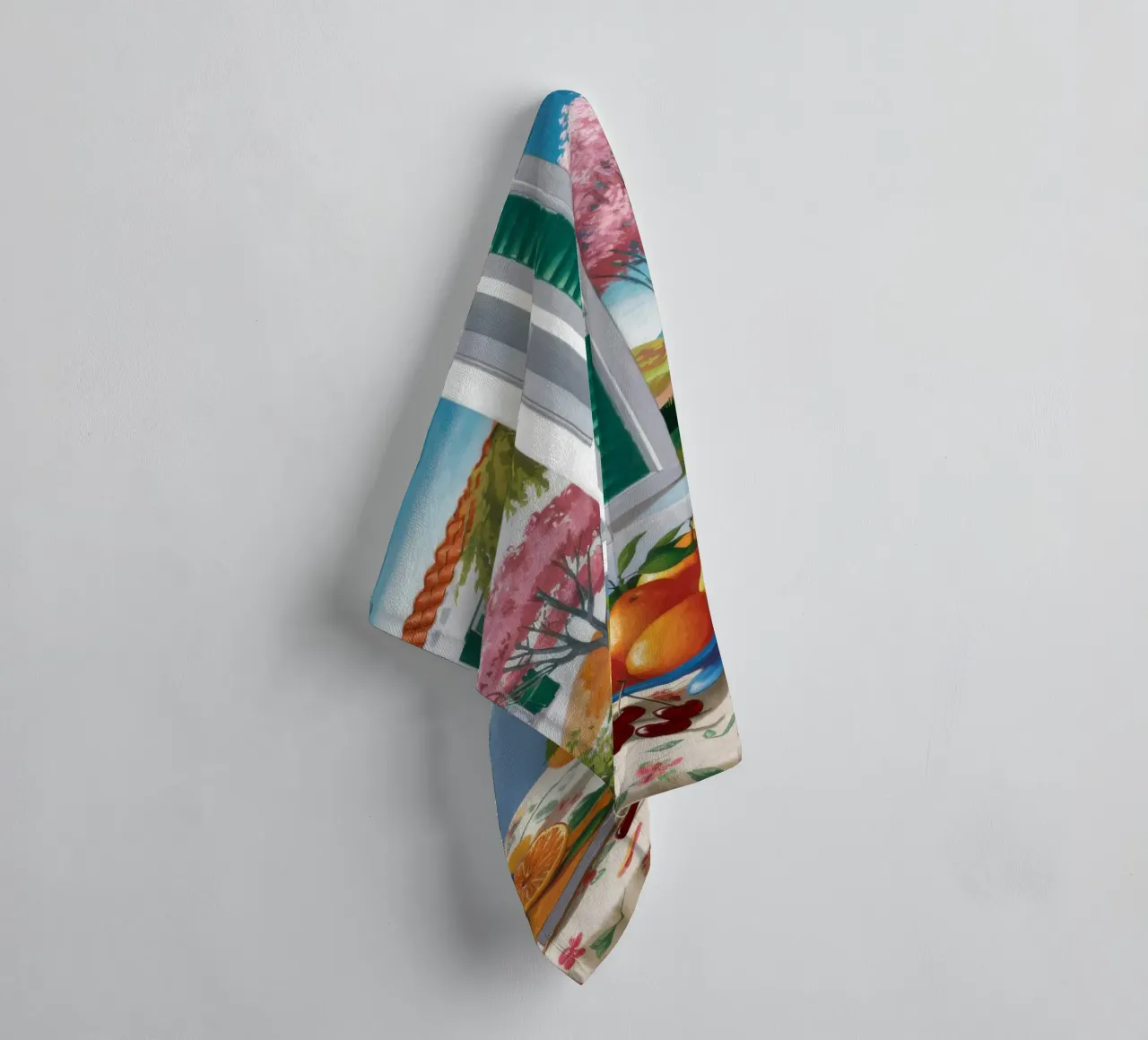 Tuscan Window View towel by Mark Solaria