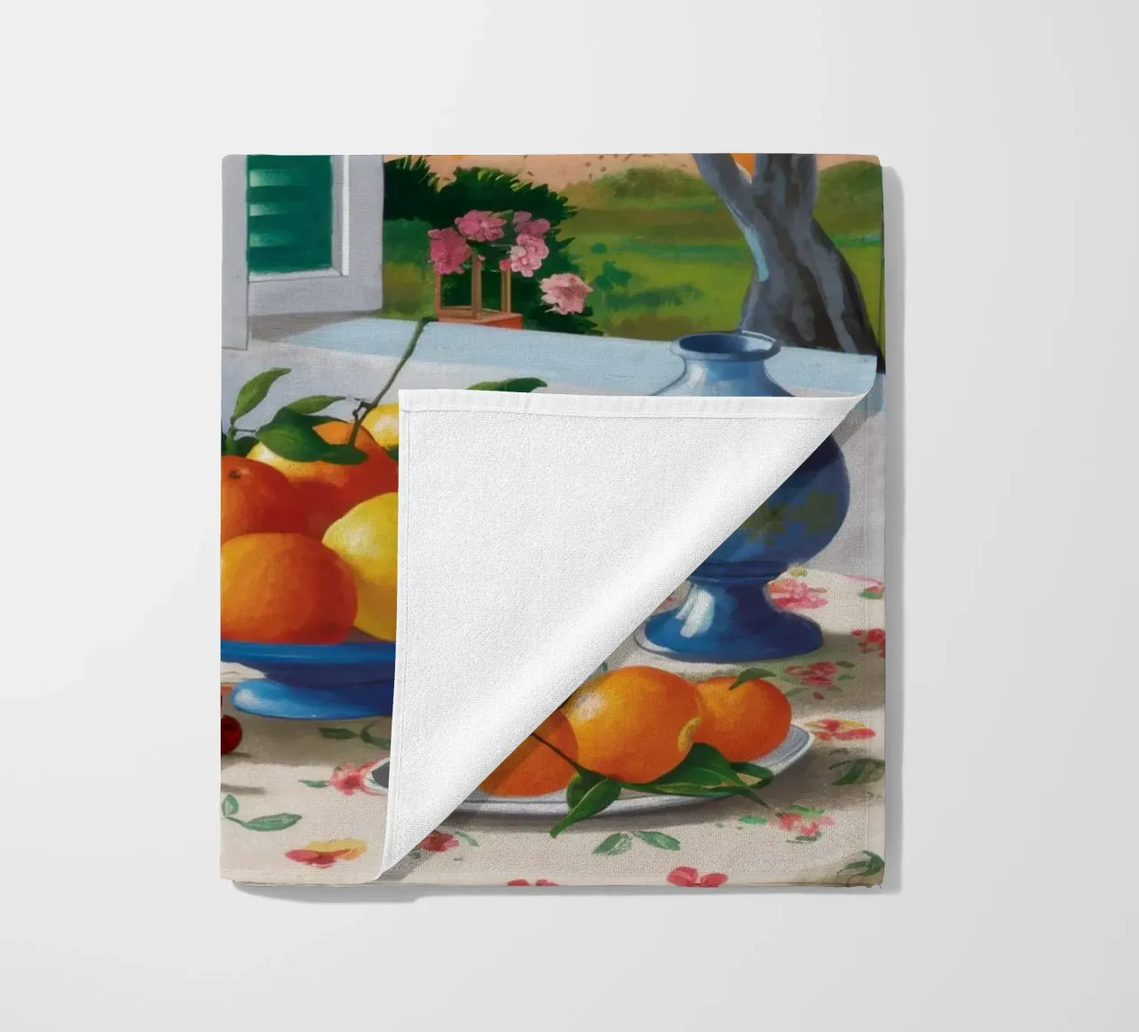 Tuscan Window View beach towel by Mark Solaria
