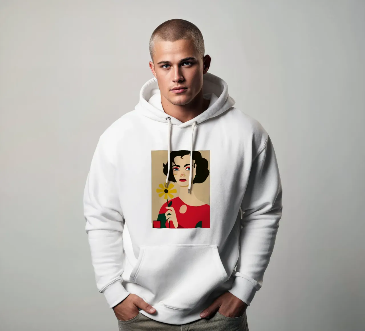 Labbro cremisi classico felpa con cappuccio da Selene Shade