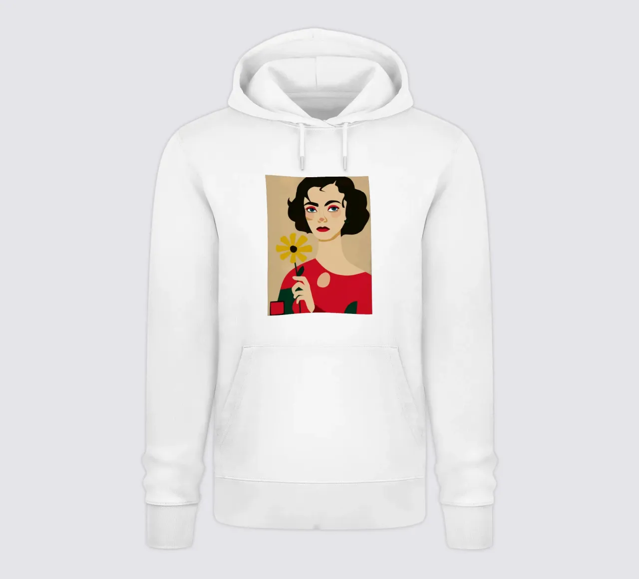 Labbro cremisi classico felpa con cappuccio da Selene Shade