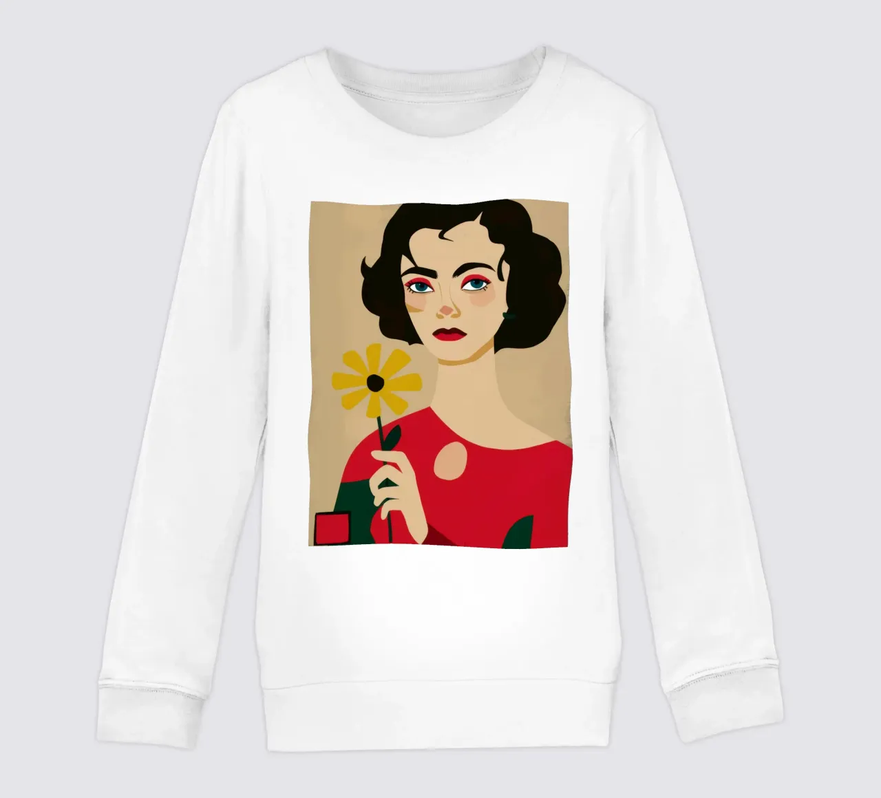Labbro cremisi classico felpa bambino da Selene Shade