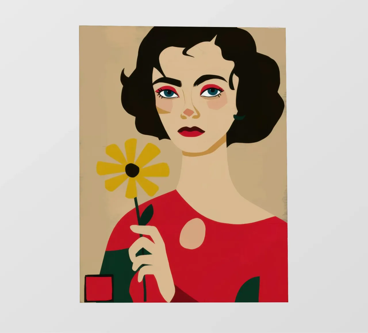 Labbro cremisi classico telo in pvc da Selene Shade