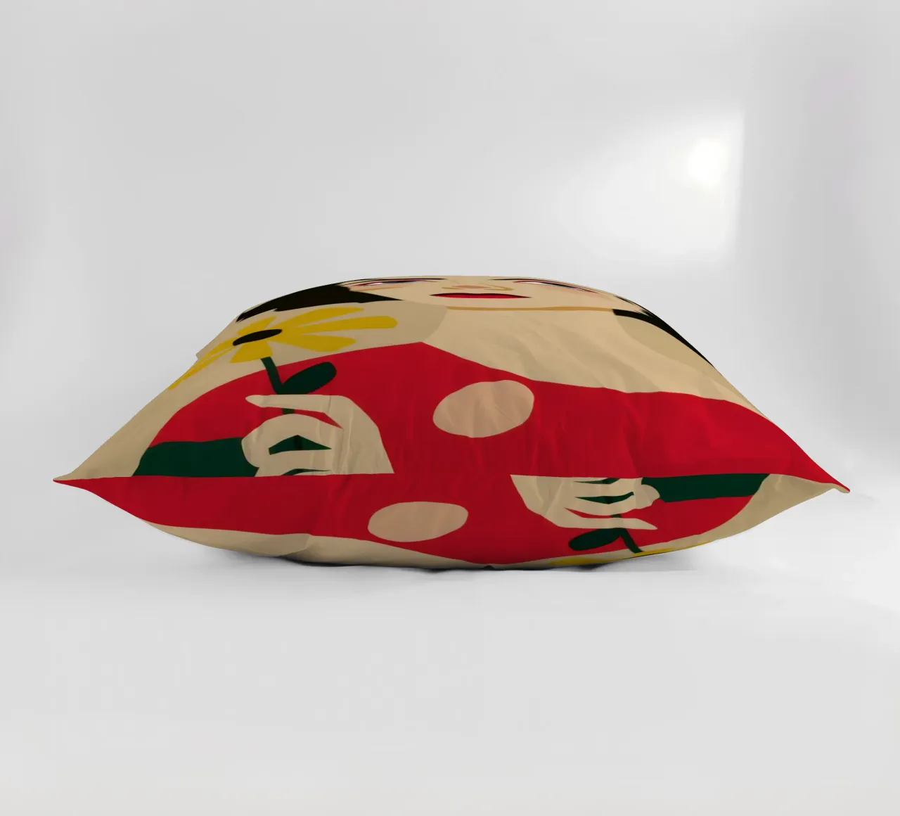 Labbro cremisi classico cuscino da Selene Shade