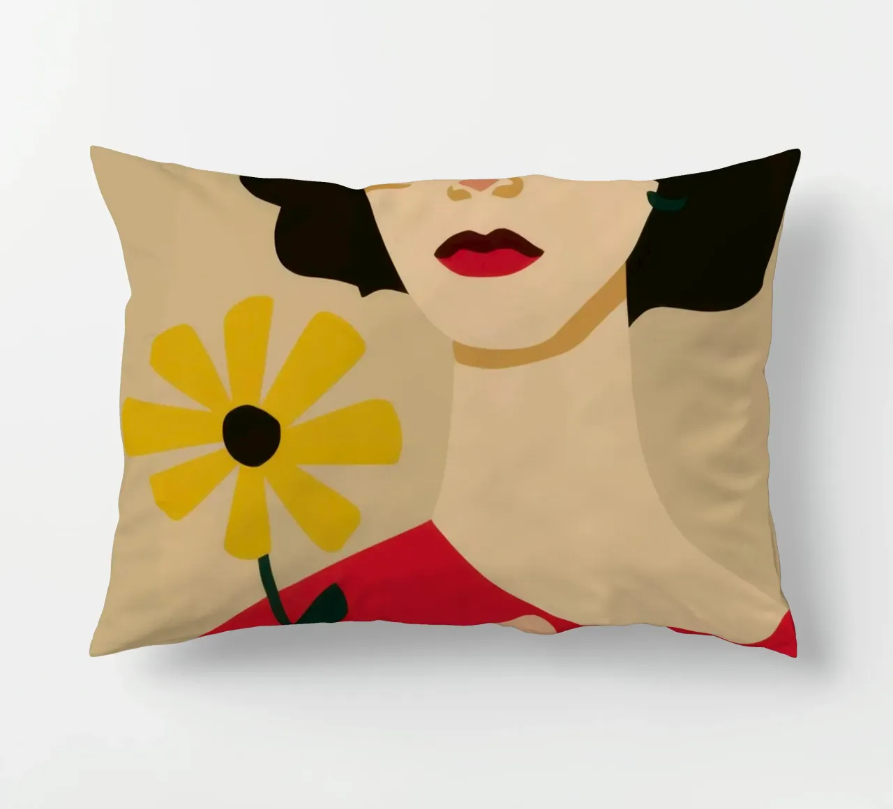 Labbro cremisi classico cuscino da Selene Shade