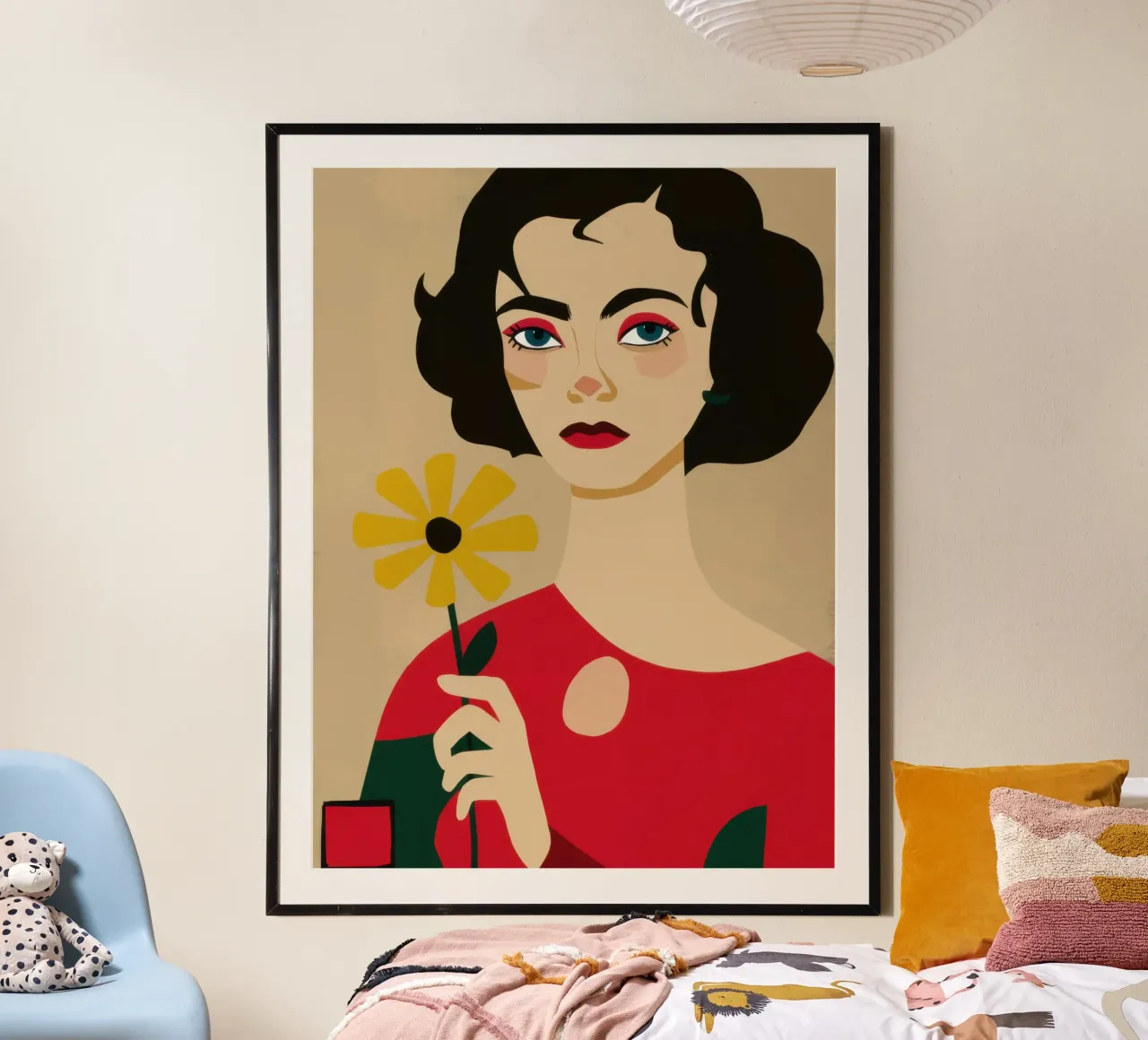 Labbro cremisi classico poster da Selene Shade