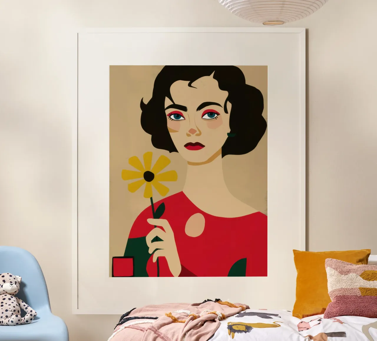 Labbro cremisi classico poster da Selene Shade
