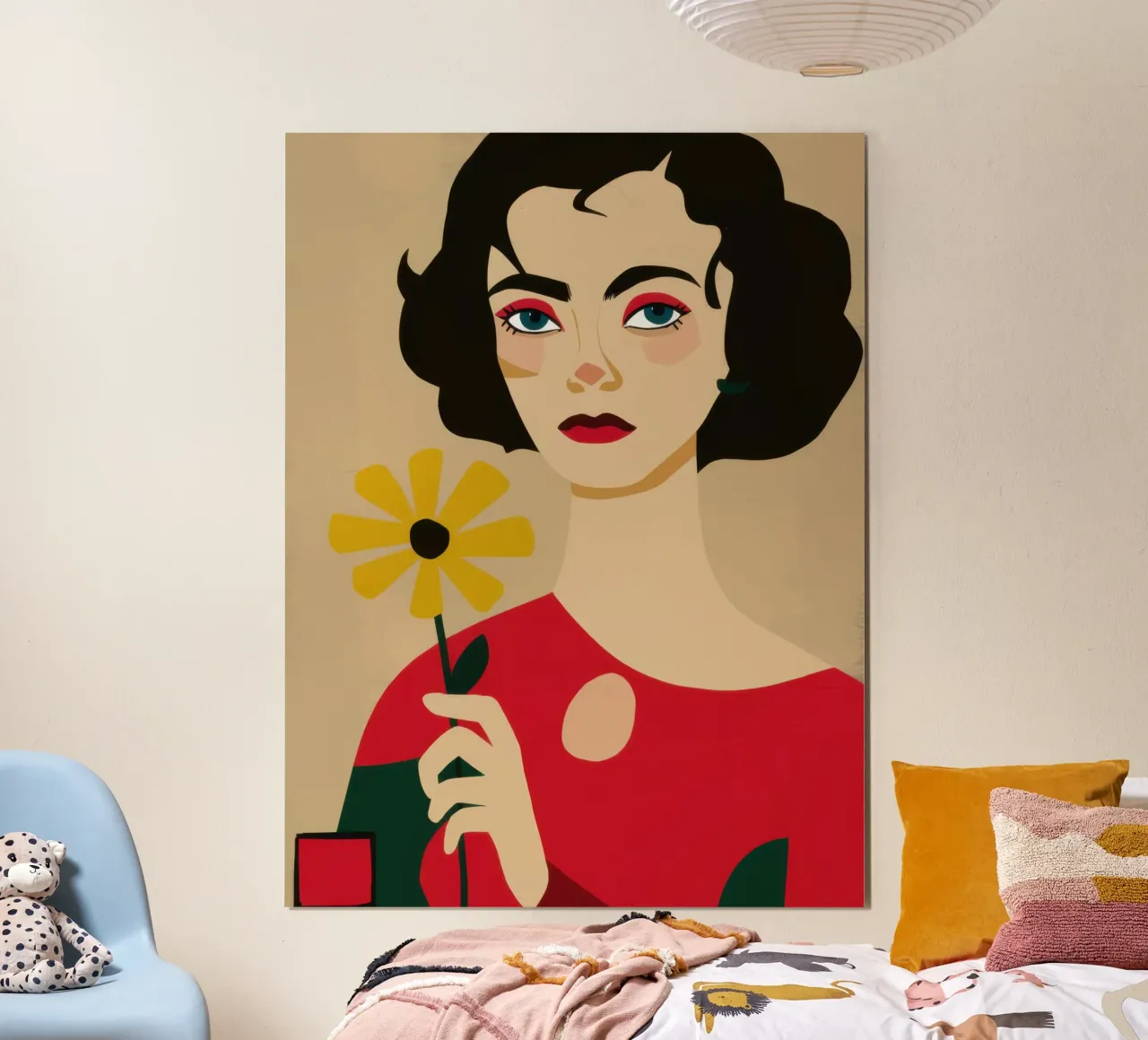 Labbro cremisi classico poster da Selene Shade