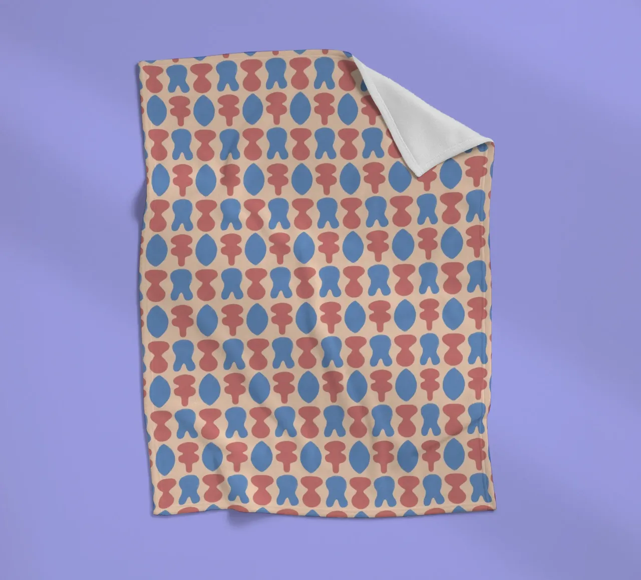 Repetitive pattern 20 fleece blanket by Little Dean
