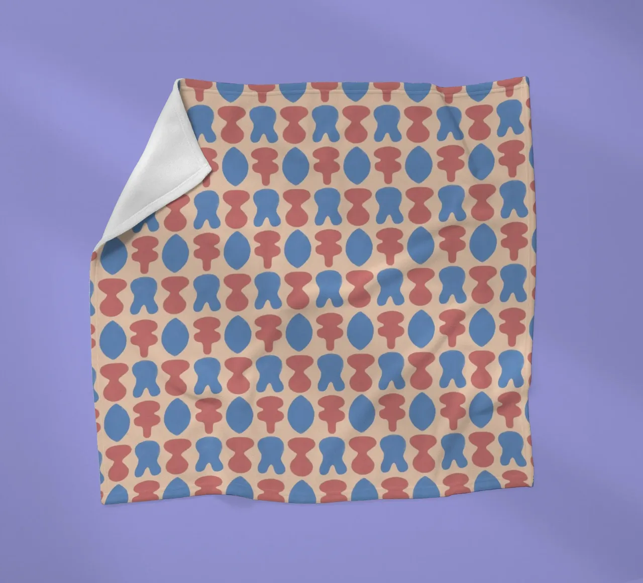 Repetitive pattern 20 fleece blanket by Little Dean