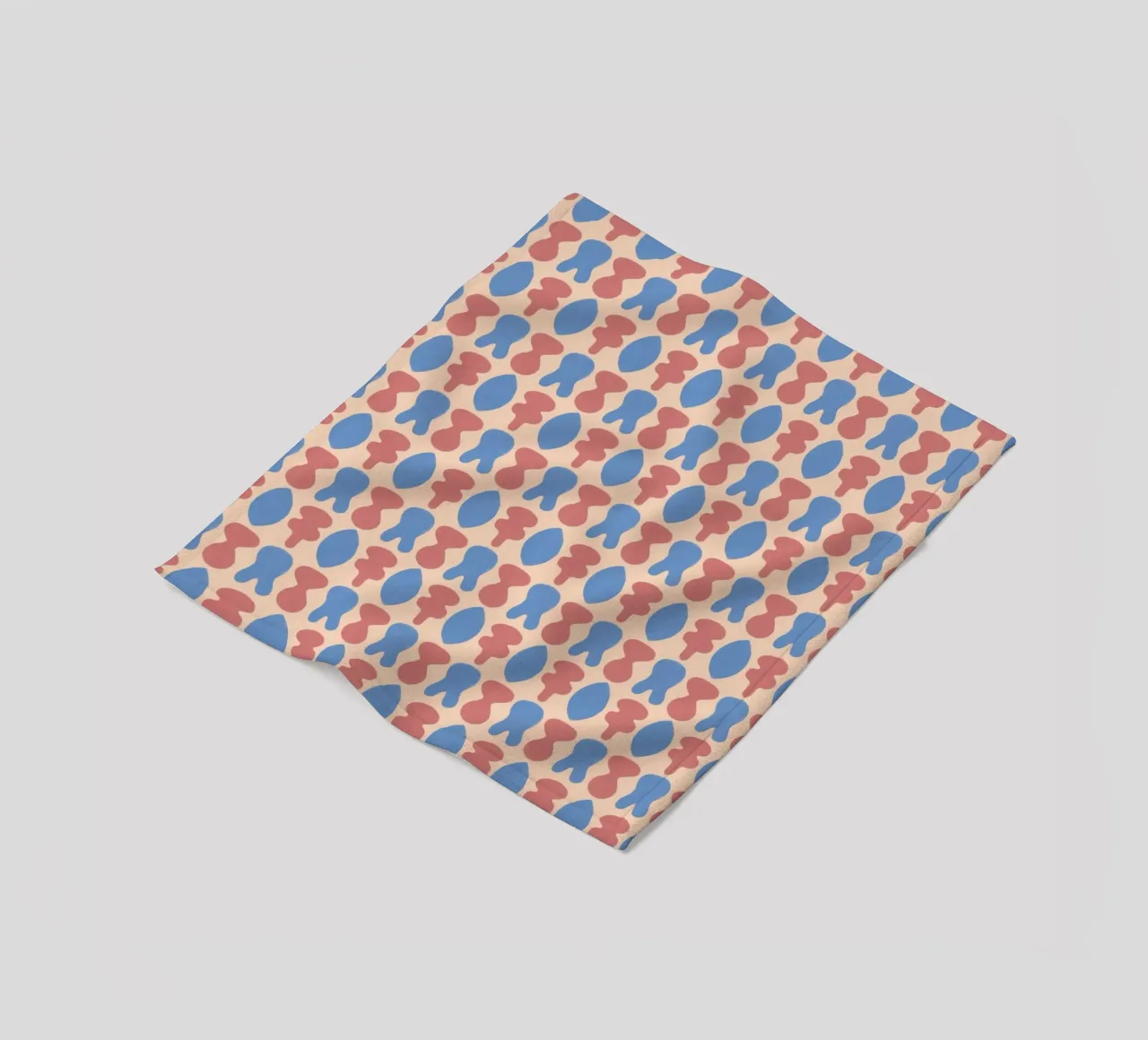 Repetitive pattern 20 fleece blanket by Little Dean