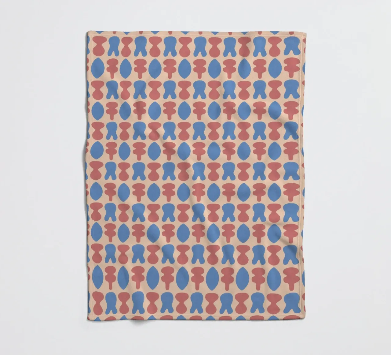 Repetitive pattern 20 fleece blanket by Little Dean