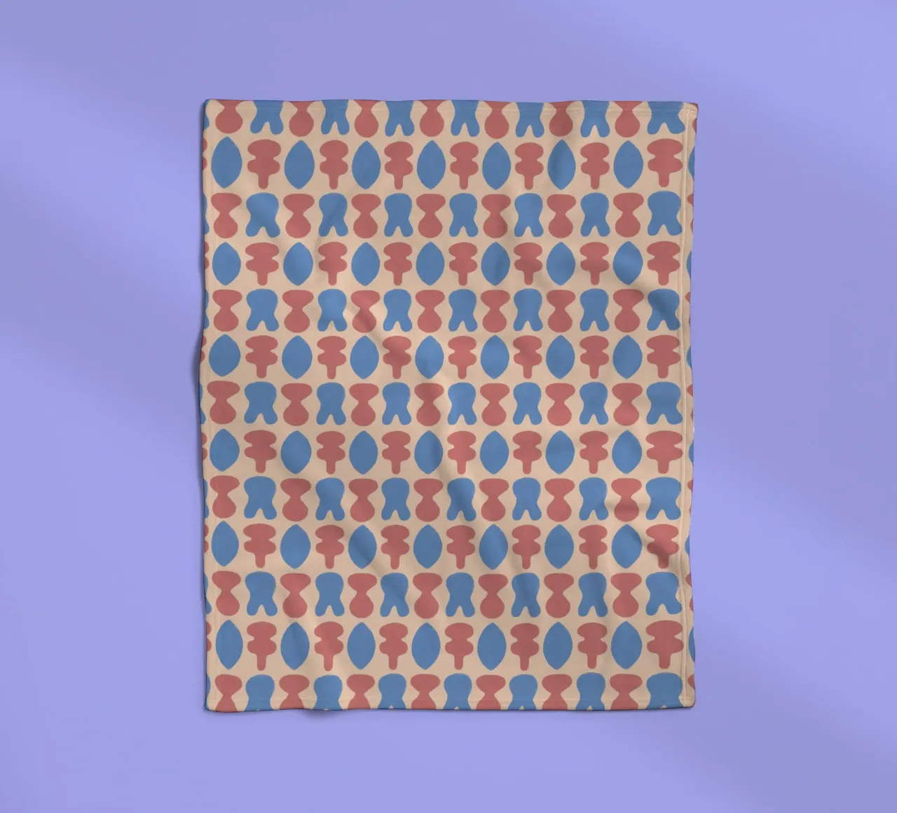 Repetitive pattern 20 fleece blanket by Little Dean