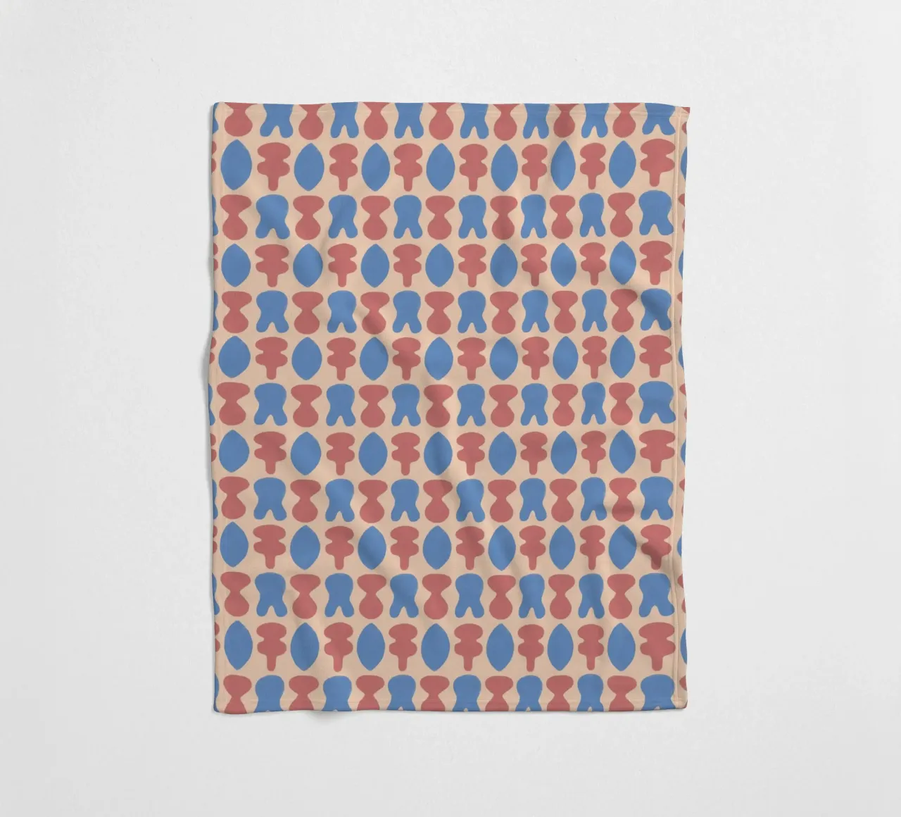 Repetitive pattern 20 fleece blanket by Little Dean