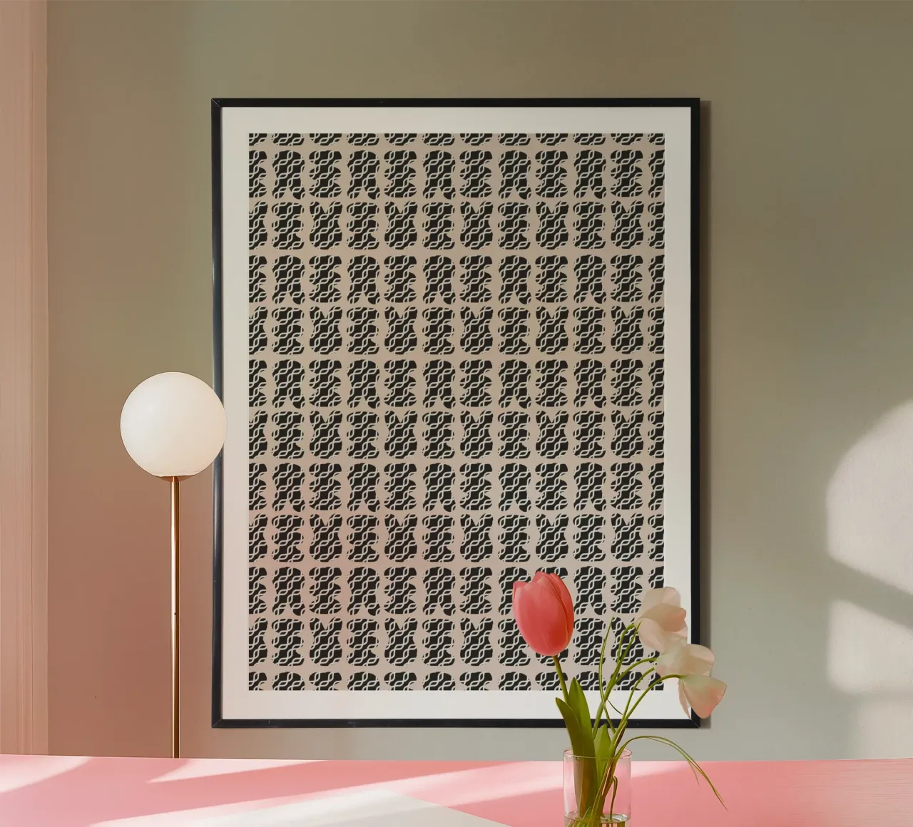 Repetitive pattern 22 poster by Little Dean