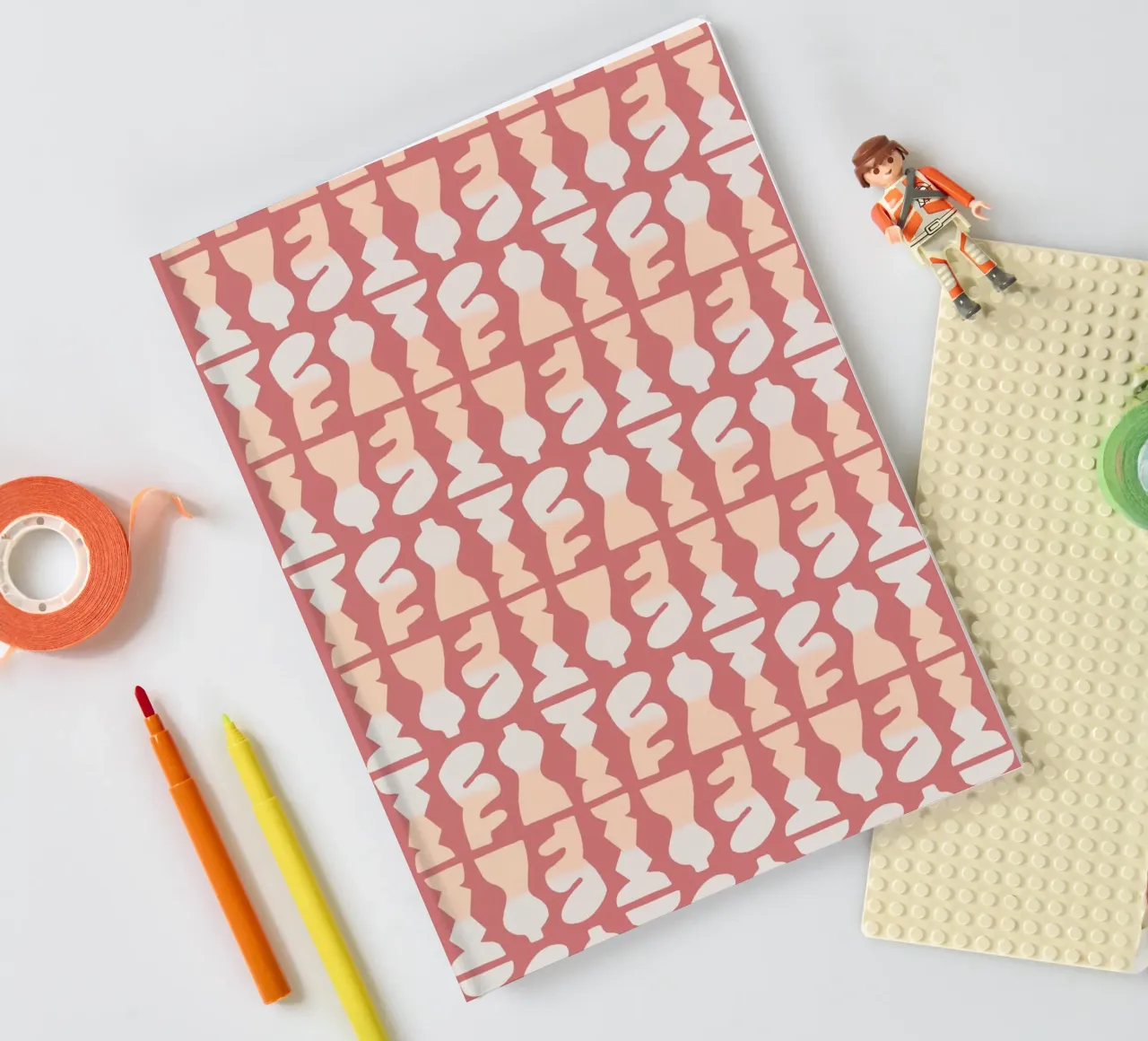Repetitive pattern 24 notebook by Little Dean