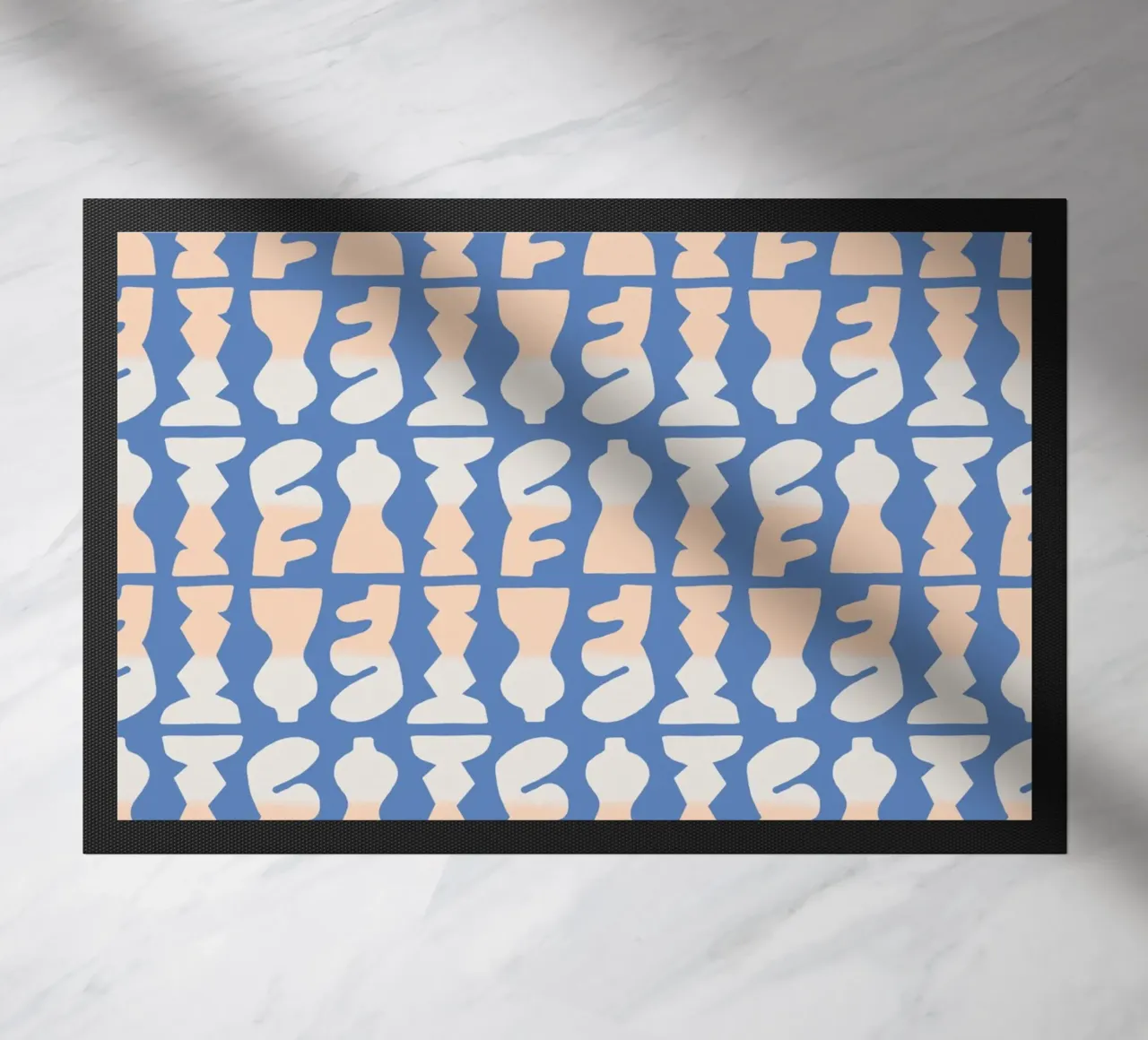 Repetitive pattern 25 doormat by Little Dean