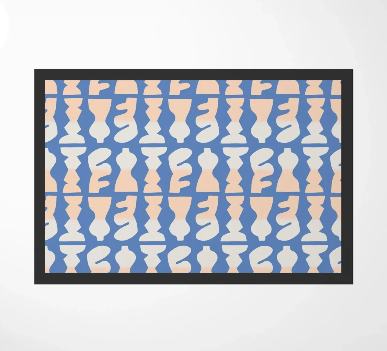 Repetitive pattern 25 doormat by Little Dean