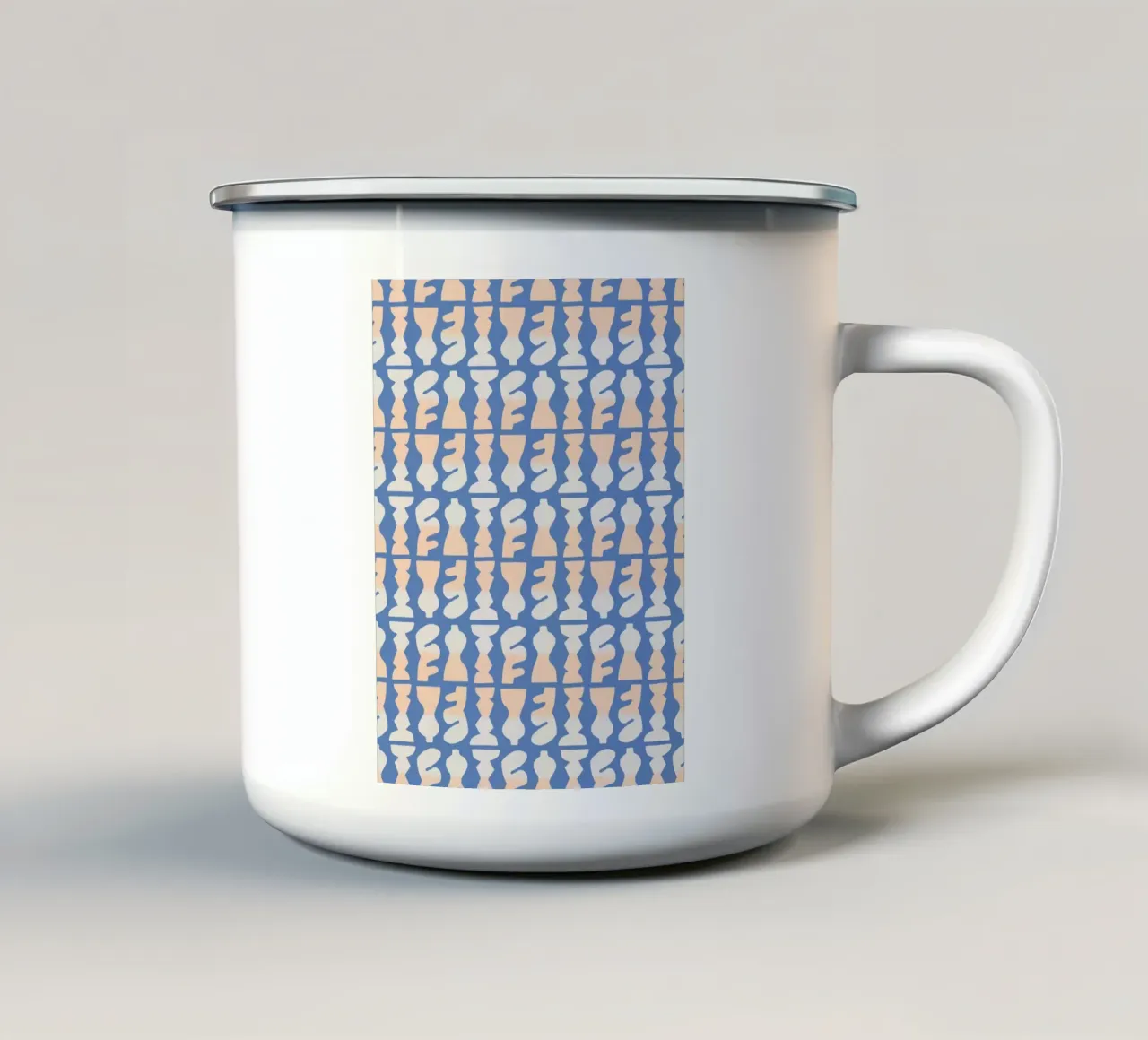 Schema ripetitivo 25 tazza in smalto da Little Dean