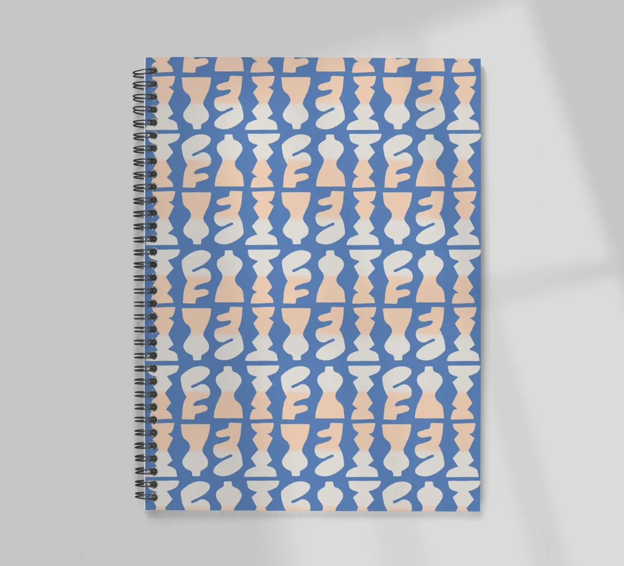 Repetitive pattern 25 spiral notebook by Little Dean