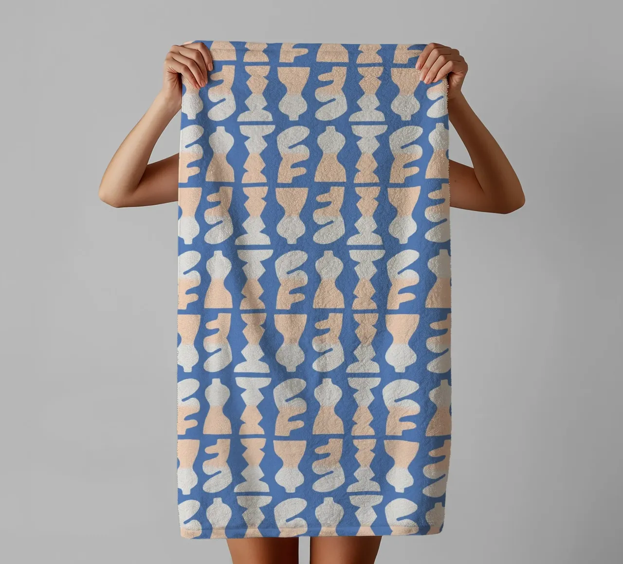 Repetitive pattern 25 towel by Little Dean