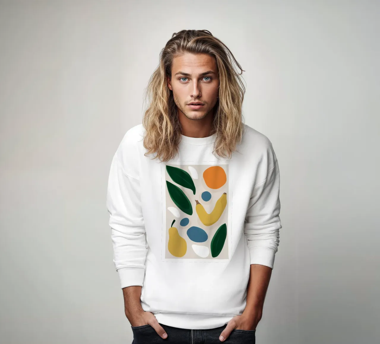 Forme di frutta destrutturate felpa da Trace Brush