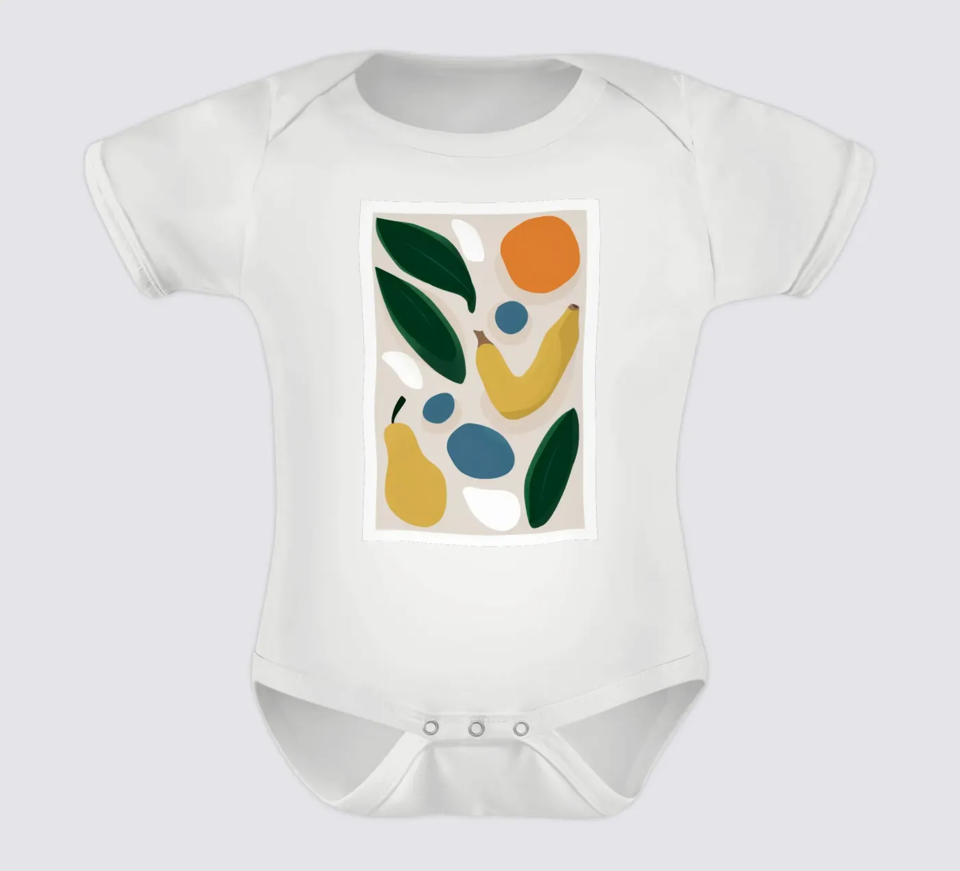 Deconstructed Fruit Forms Kurzarm Babybody von Trace Brush
