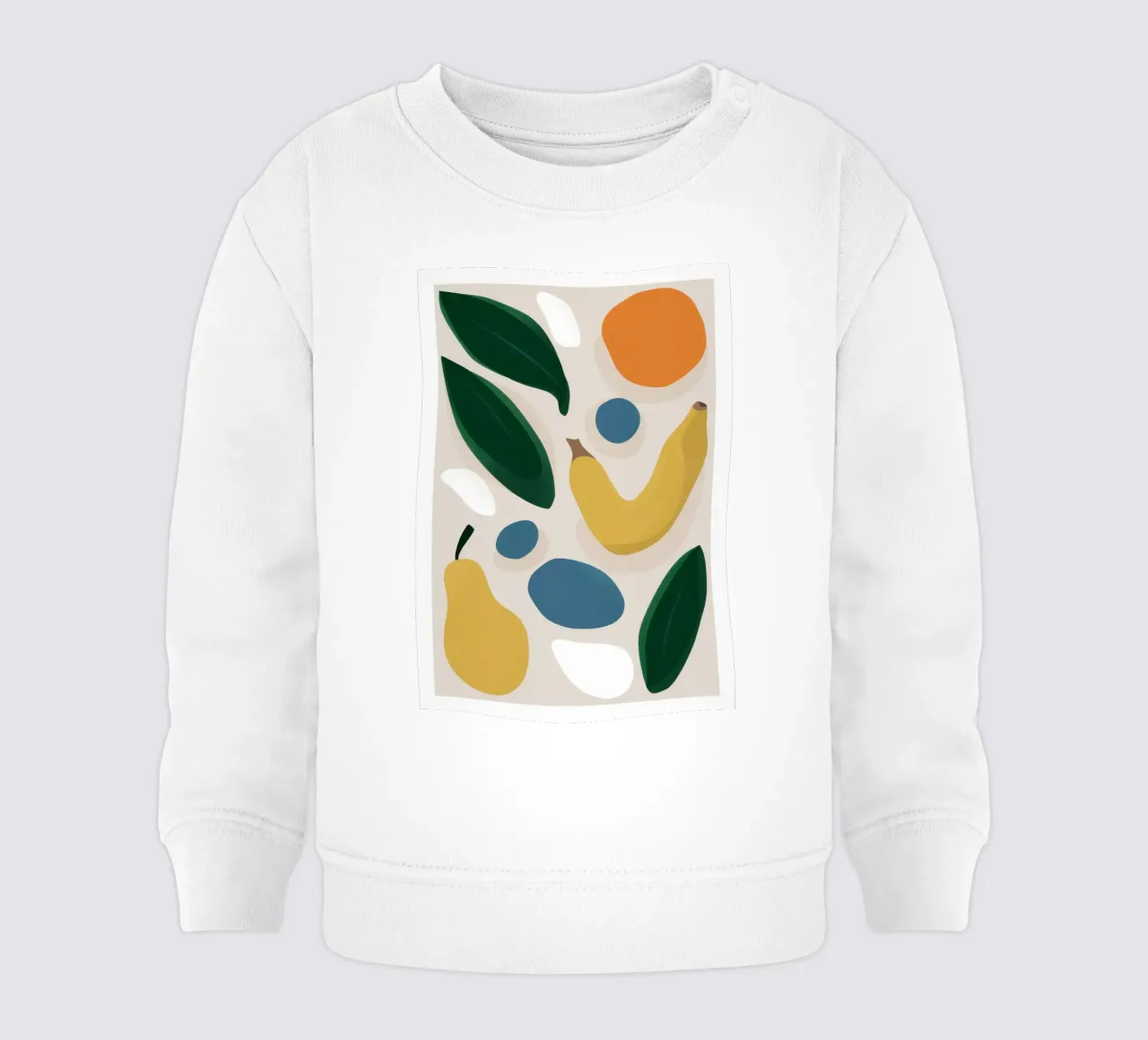 Forme di frutta destrutturate felpa neonato da Trace Brush