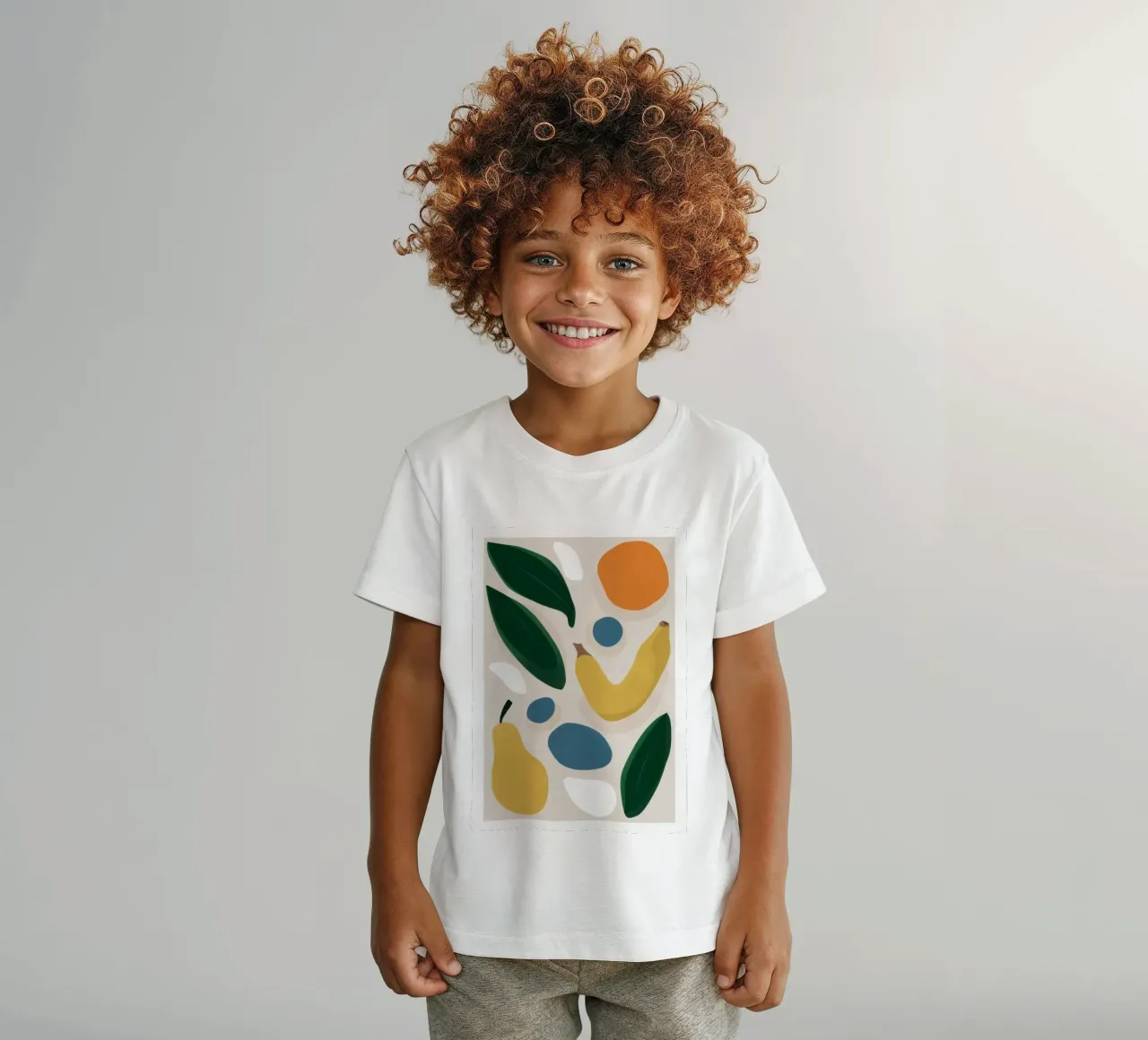 Forme di frutta destrutturate t-shirt bambini da Trace Brush