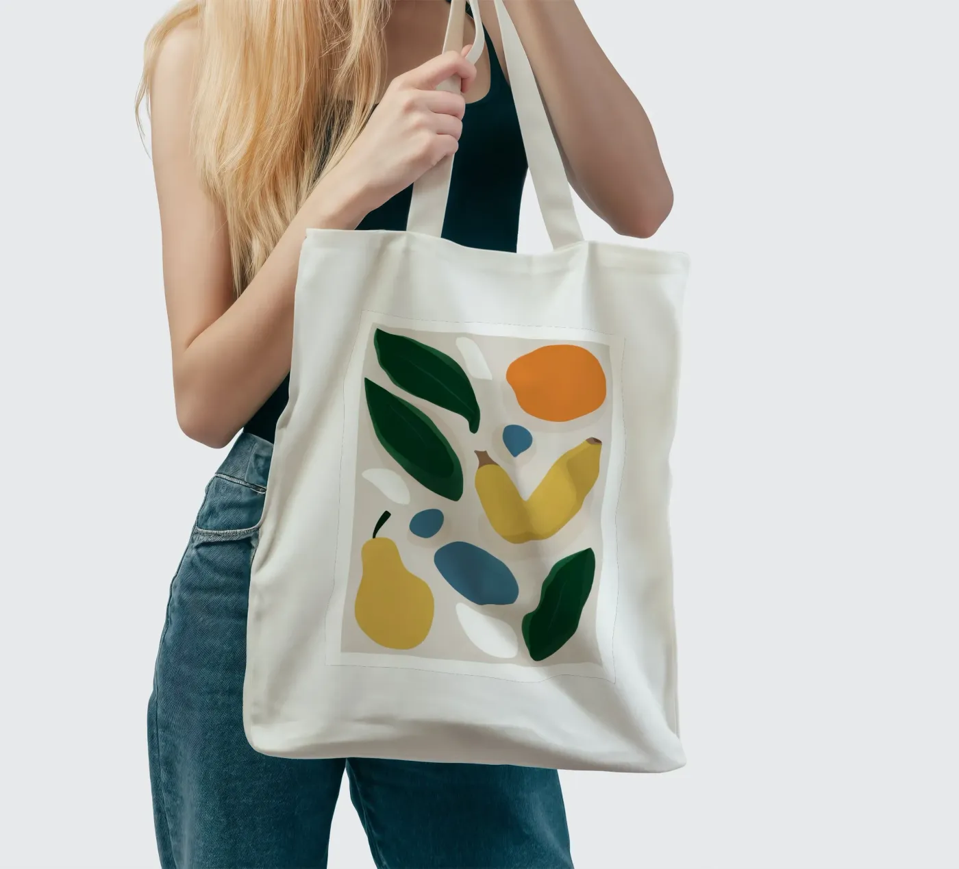 Deconstructed Fruit Forms tote bag by Trace Brush