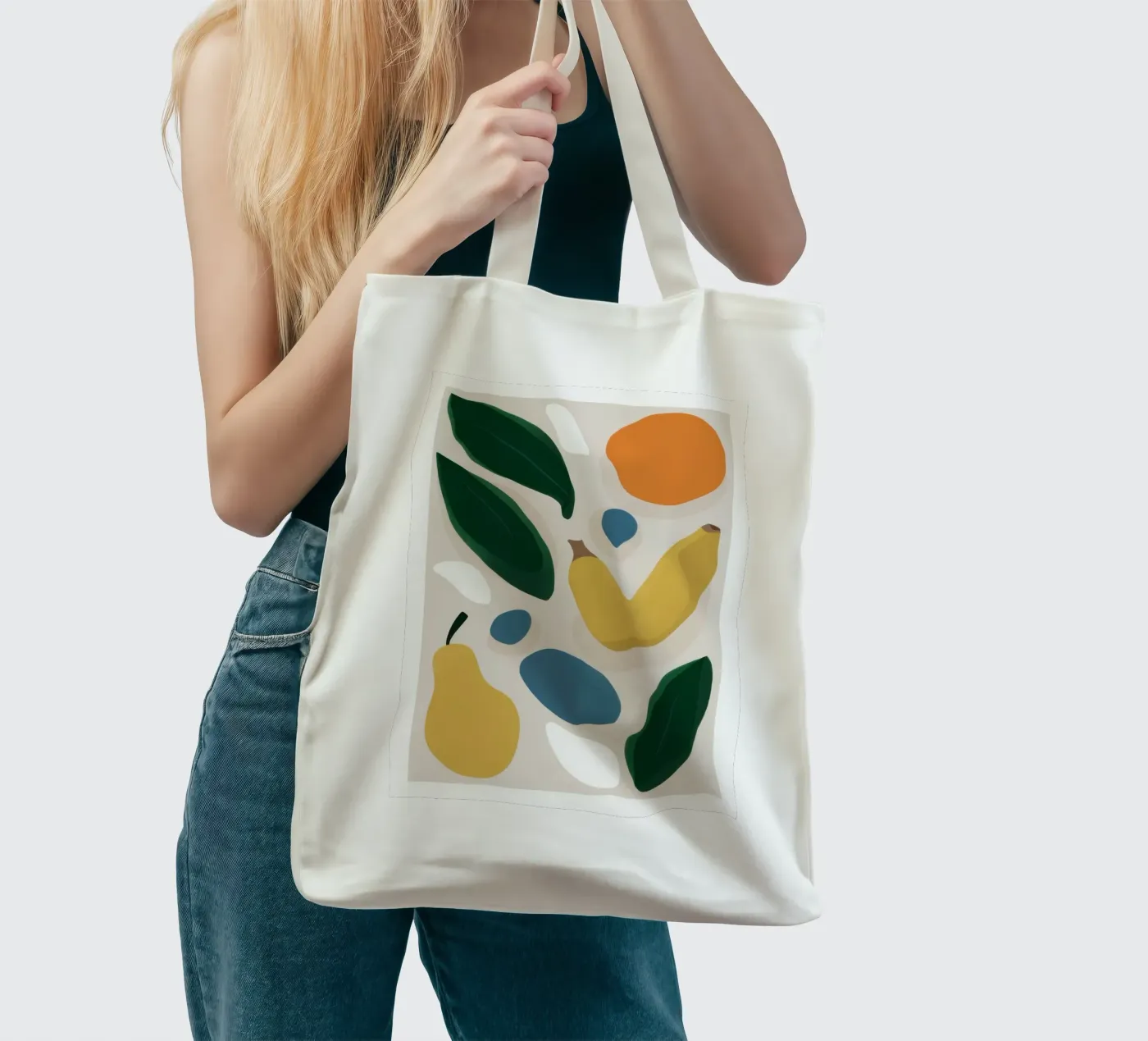 Deconstructed Fruit Forms tote bag by Trace Brush