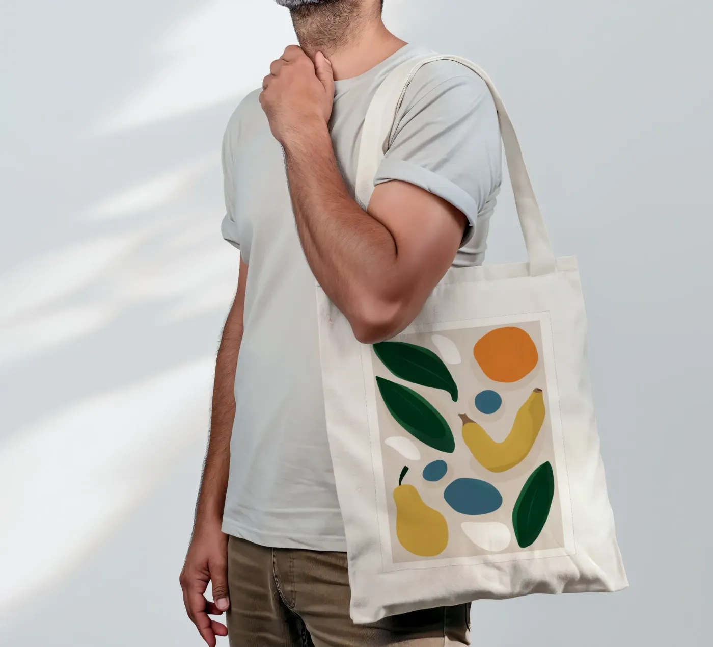 Deconstructed Fruit Forms tote bag by Trace Brush