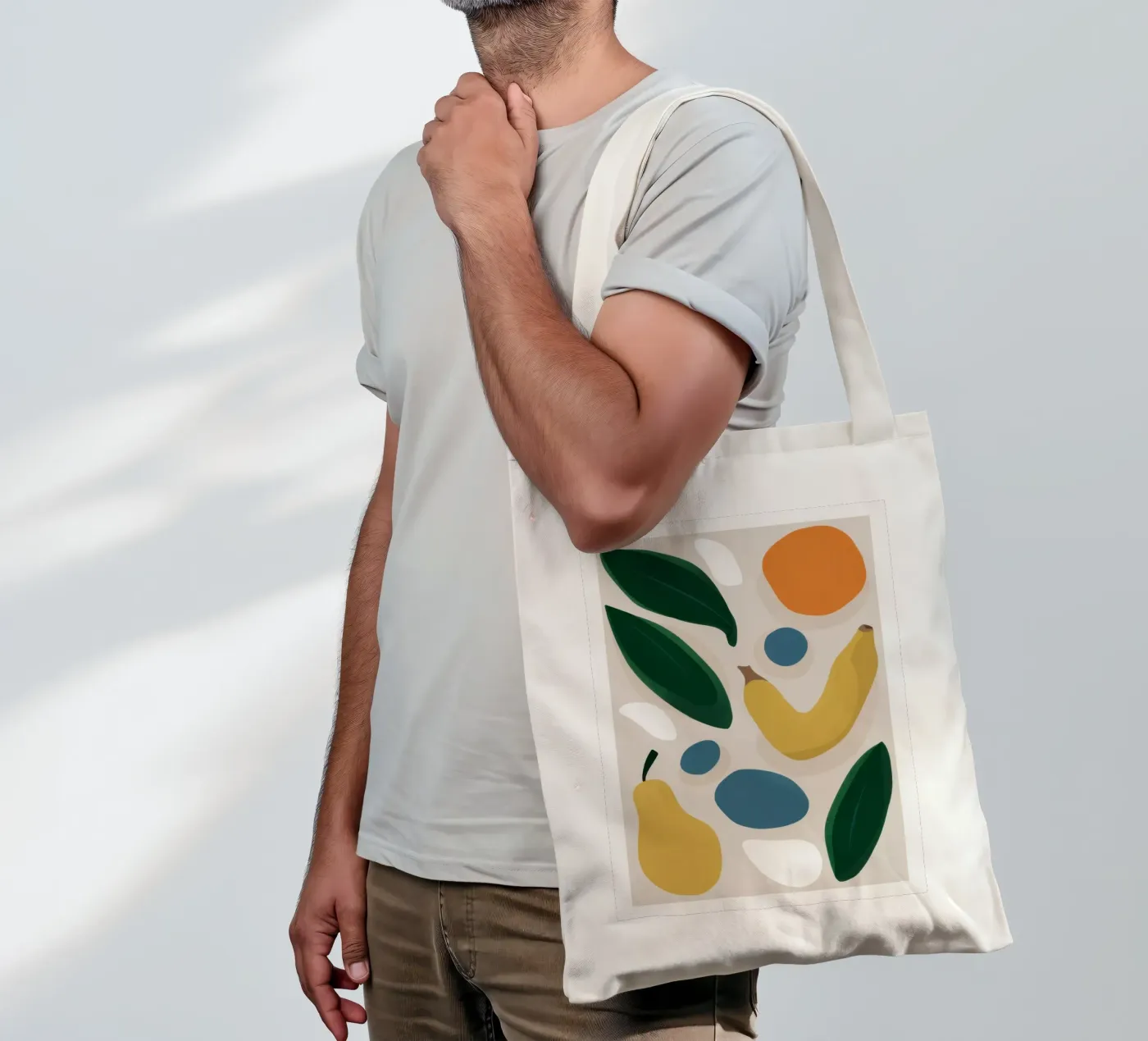 Deconstructed Fruit Forms tote bag by Trace Brush