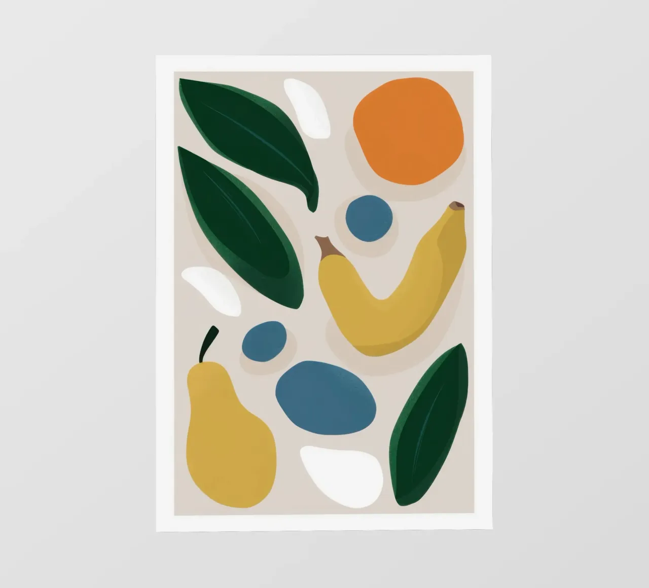 Deconstrueerde fruitvormen fotobehang van Trace Brush