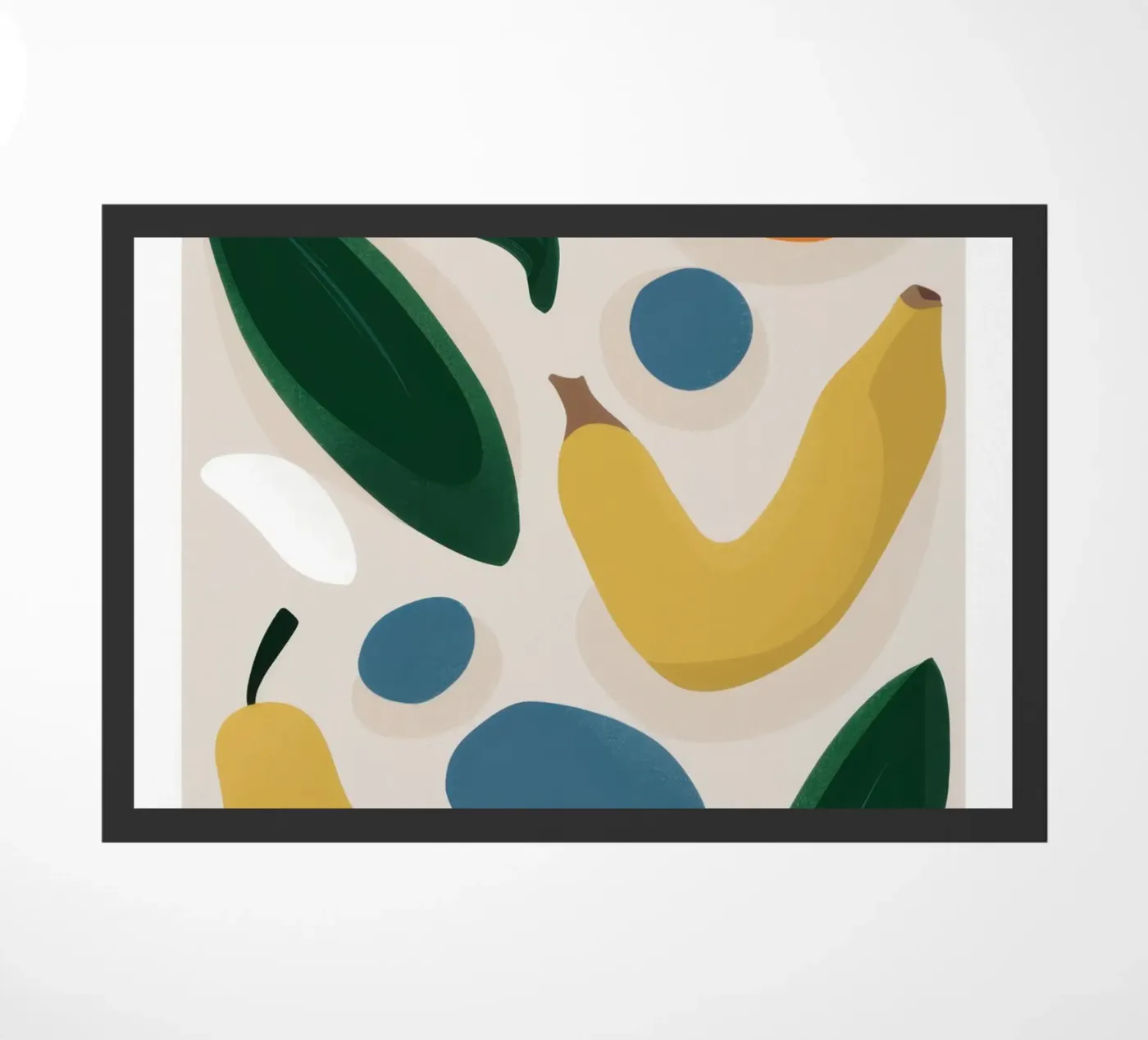 Deconstructed Fruit Forms doormat by Trace Brush