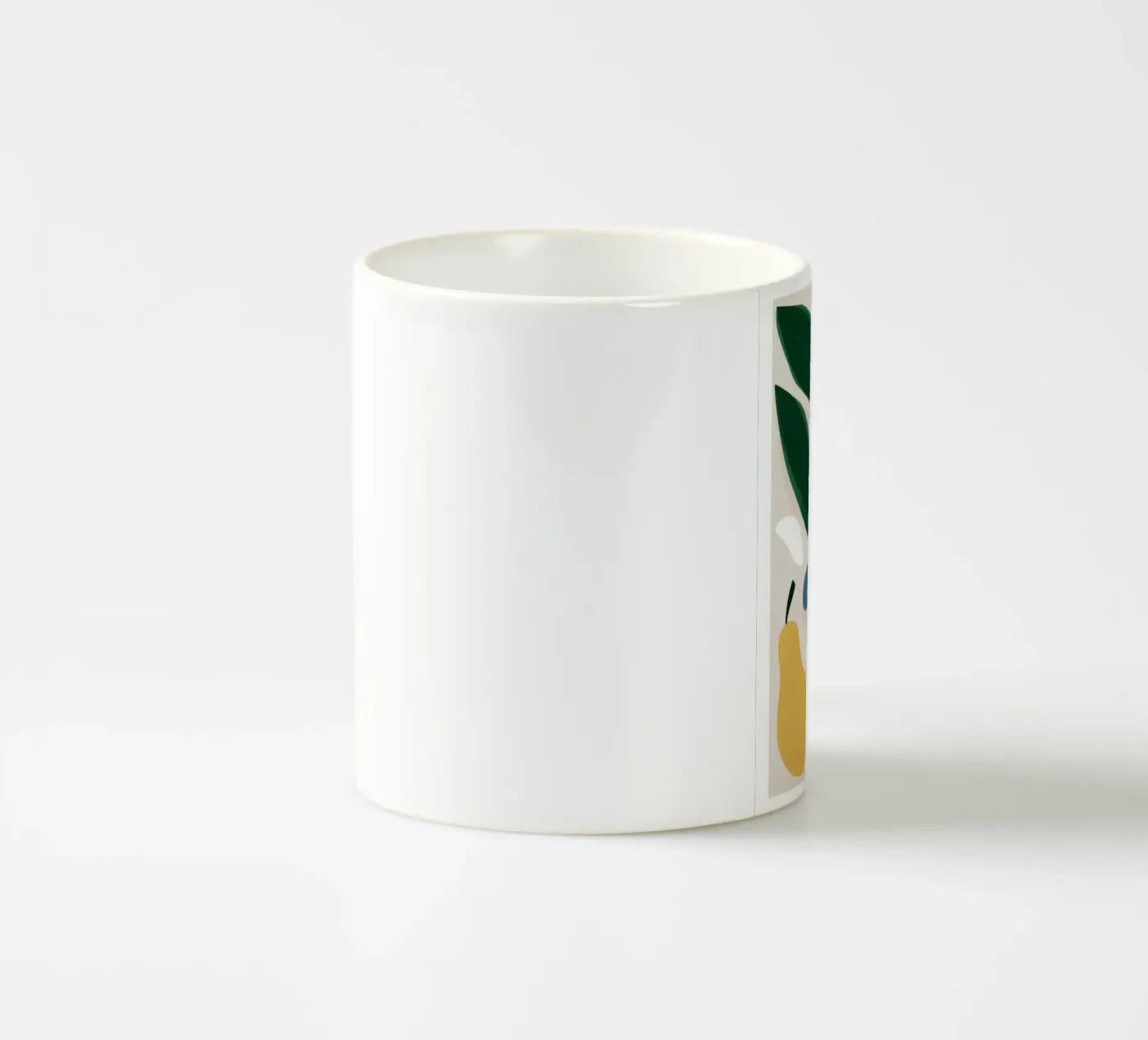Deconstructed Fruit Forms ceramic mug by Trace Brush