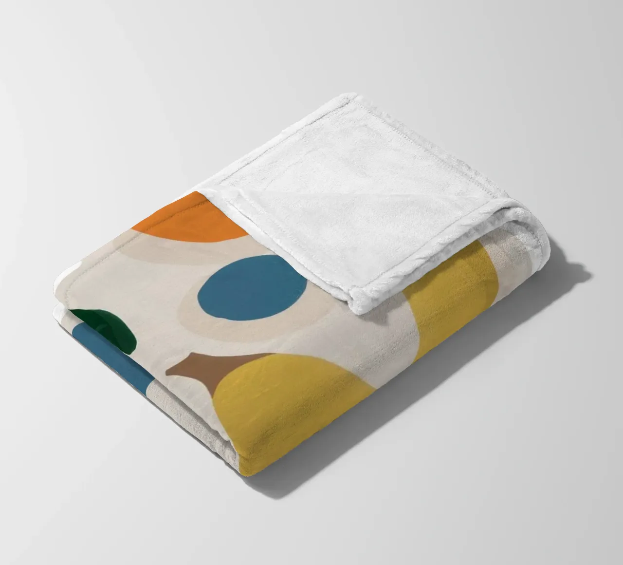 Deconstructed Fruit Forms fleece blanket by Trace Brush