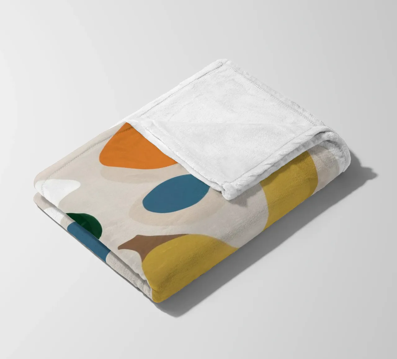 Deconstructed Fruit Forms fleece blanket by Trace Brush