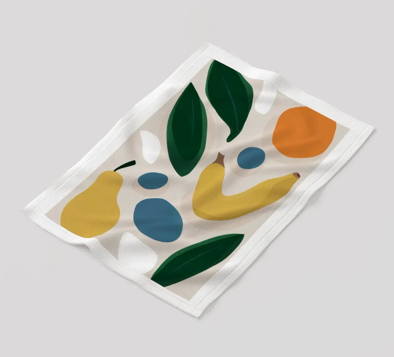 Deconstructed Fruit Forms fleece blanket by Trace Brush