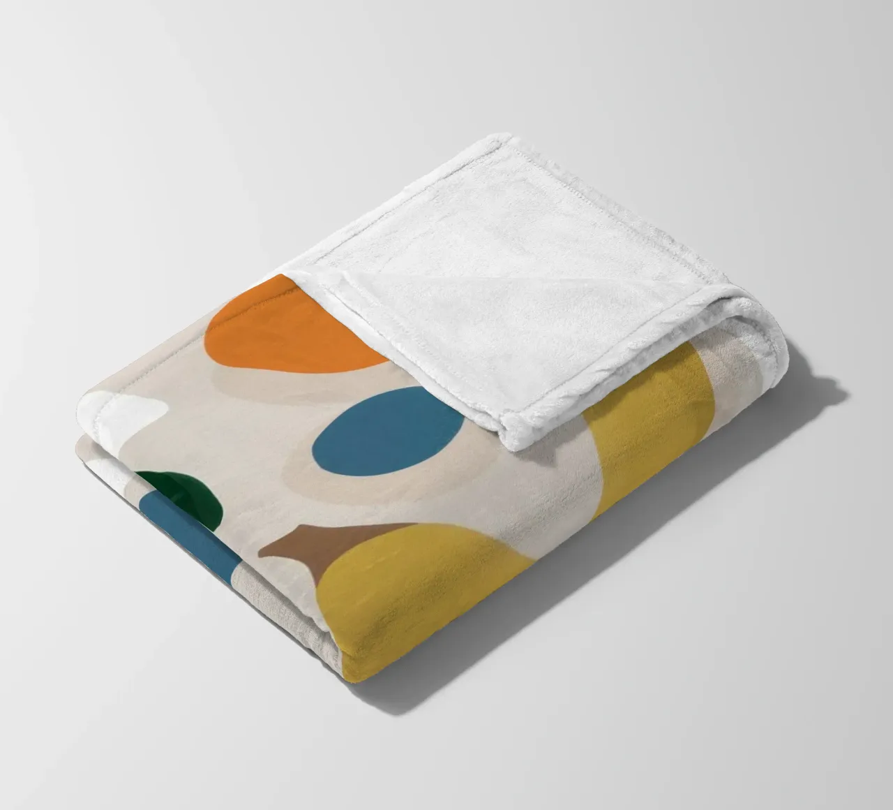 Deconstructed Fruit Forms fleece blanket by Trace Brush
