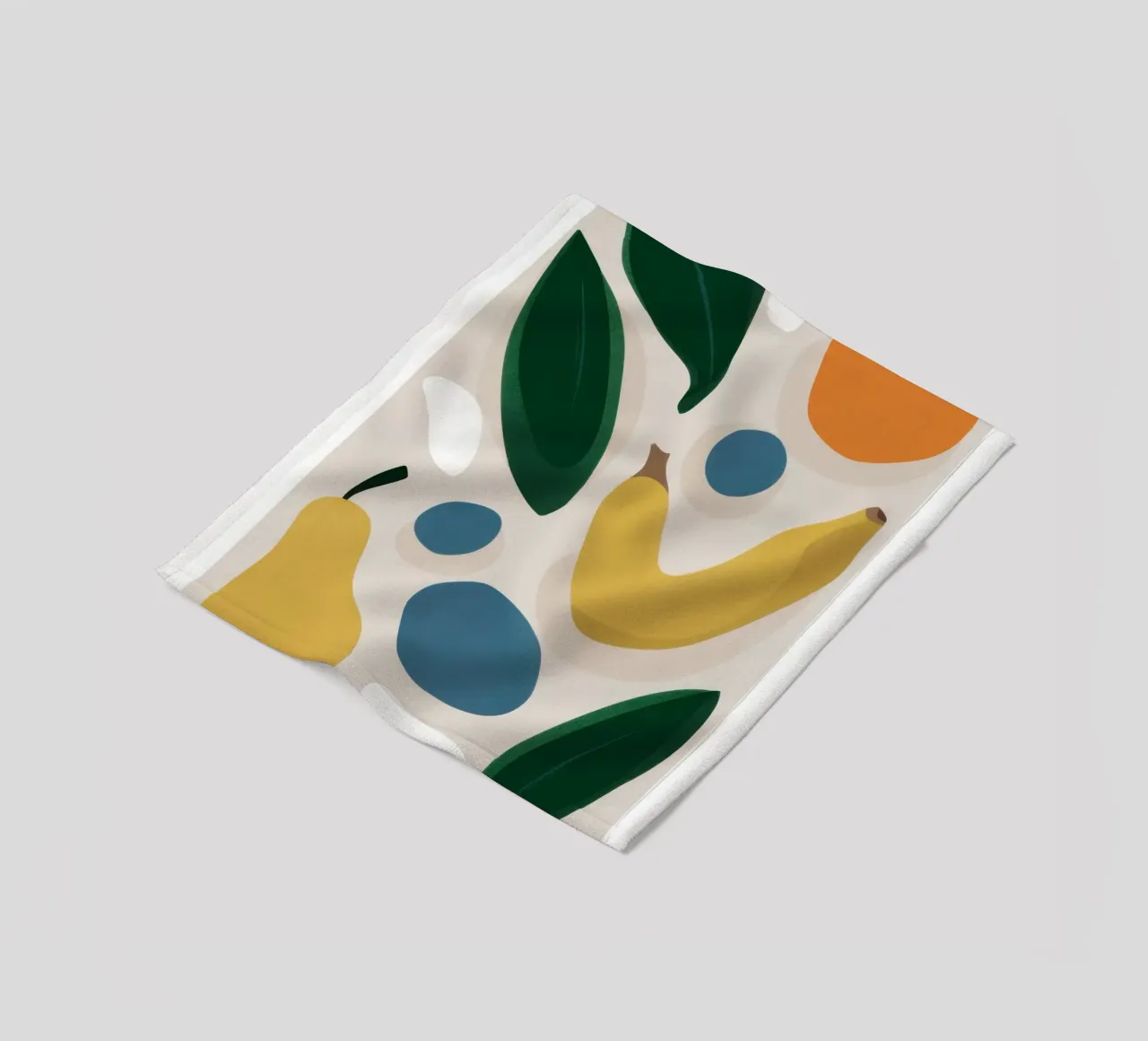 Deconstructed Fruit Forms fleece blanket by Trace Brush