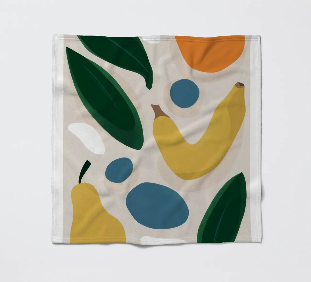 Deconstructed Fruit Forms fleece blanket by Trace Brush