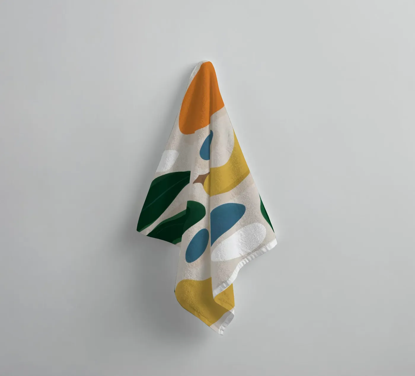 Deconstructed Fruit Forms towel by Trace Brush
