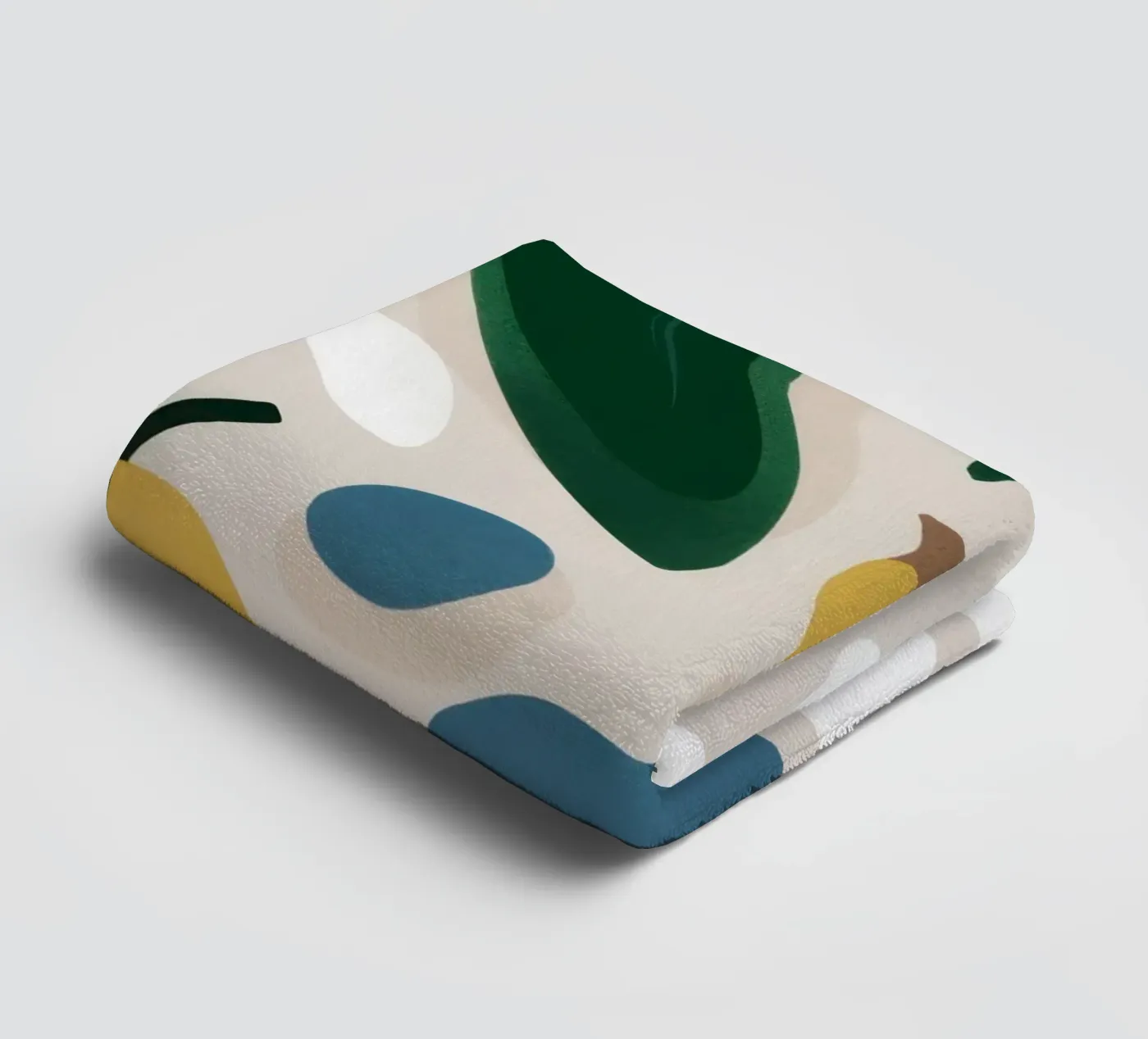 Deconstructed Fruit Forms towel by Trace Brush